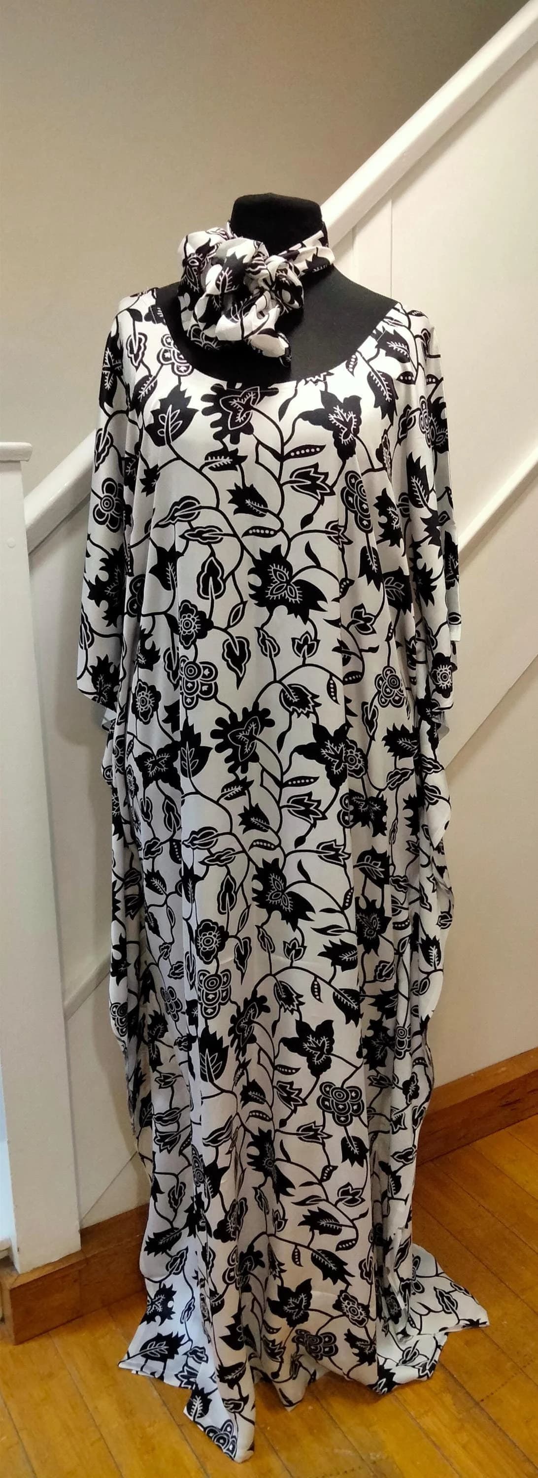 stylish handmade silk kaftan/boubou/women long dress