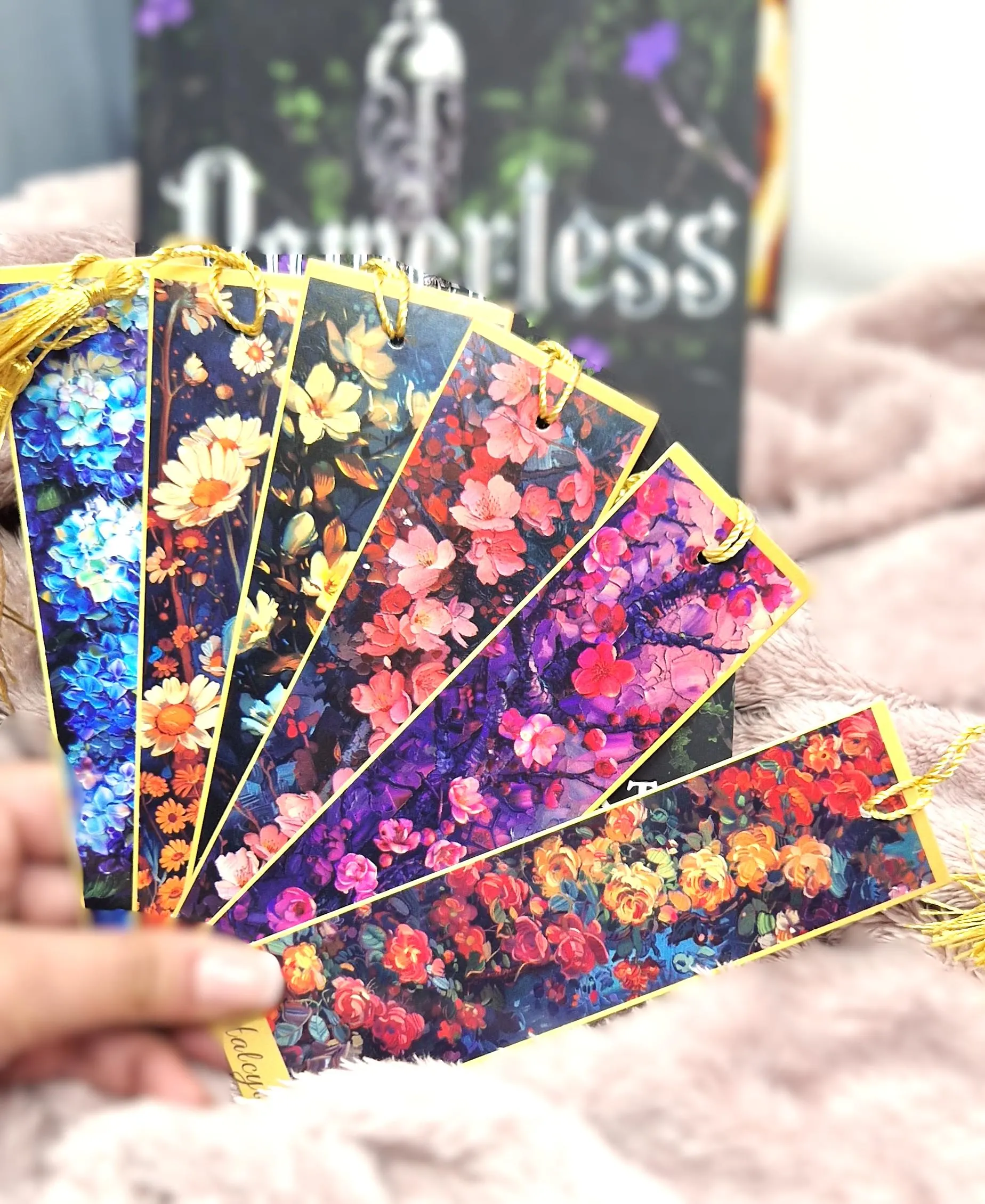 Monet Garden artist inspired metal bookmark Exquisite Card Bookmarks with Tassel - image 5