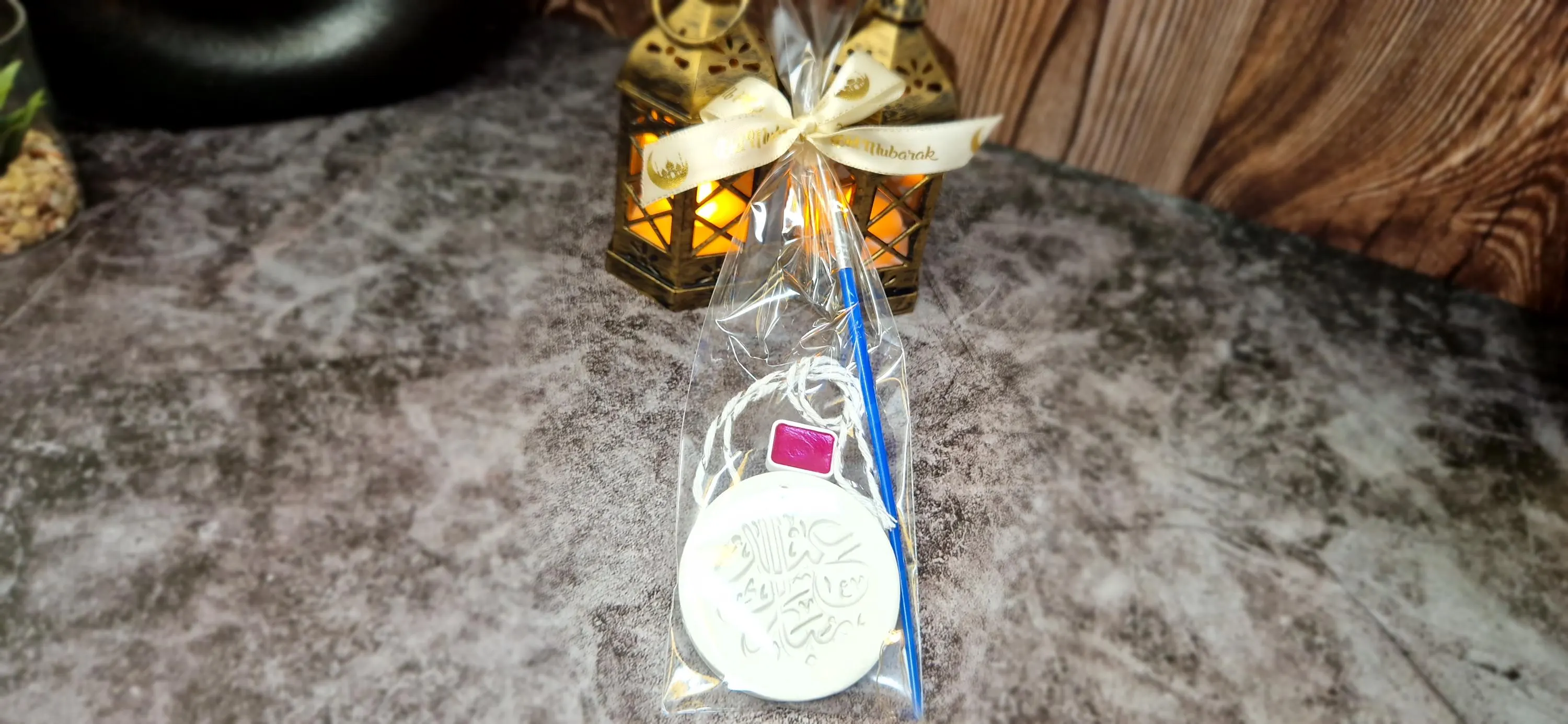 Handmade Eid Mubarak Clay Painting Kit, Kids Craft Gift - image 5
