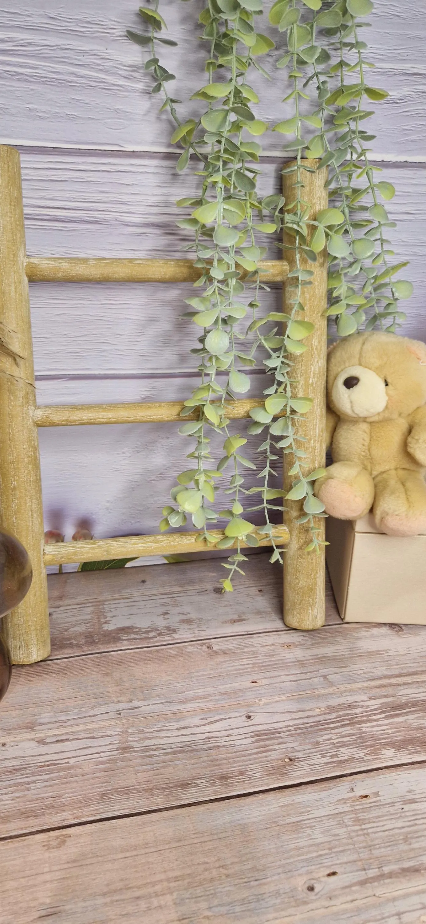 Mini Wooden Decorative Ladder, Rustic Farmhouse Home Decor - image 4
