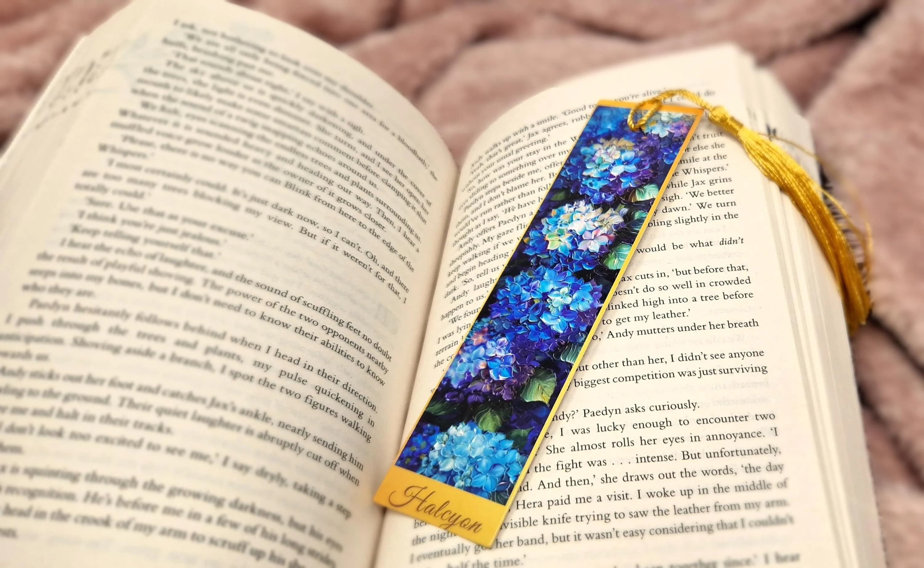 Monet Garden artist inspired metal bookmark Exquisite Card Bookmarks with Tassel
