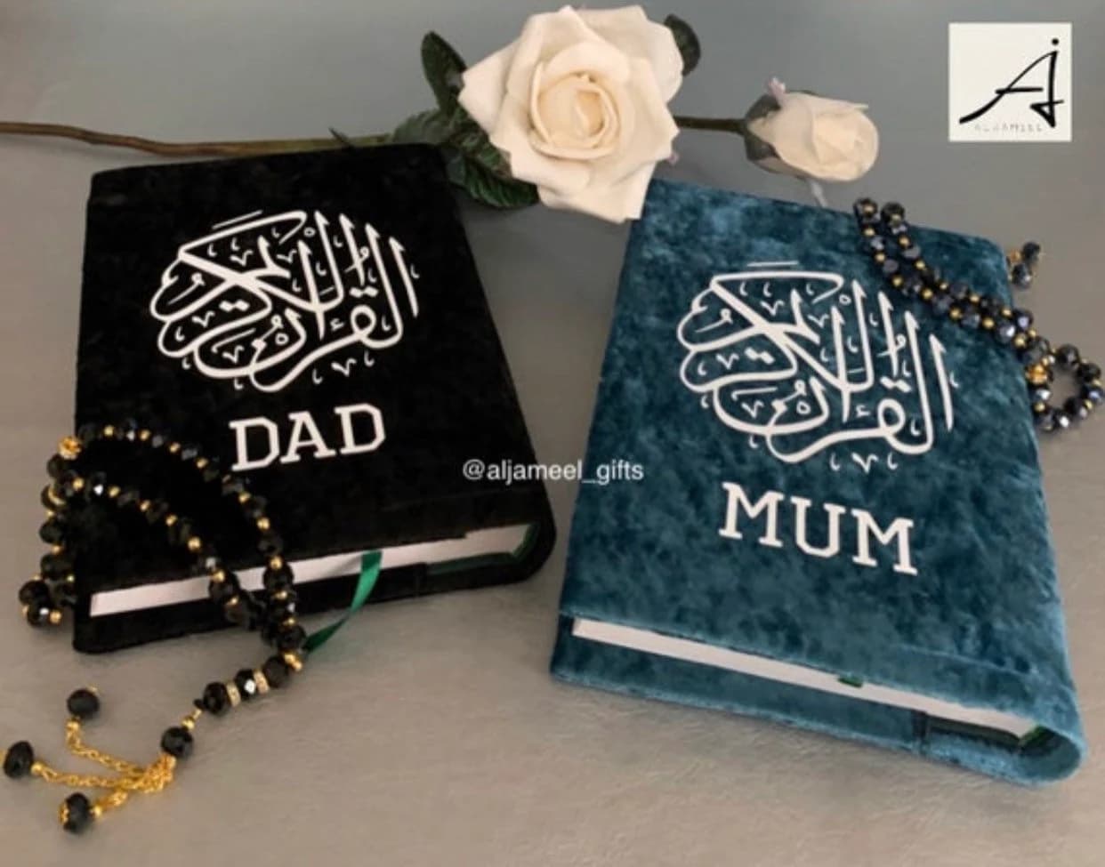 Personalized Tajweed Quran, Crush Velvet Cover, Islamic Gift