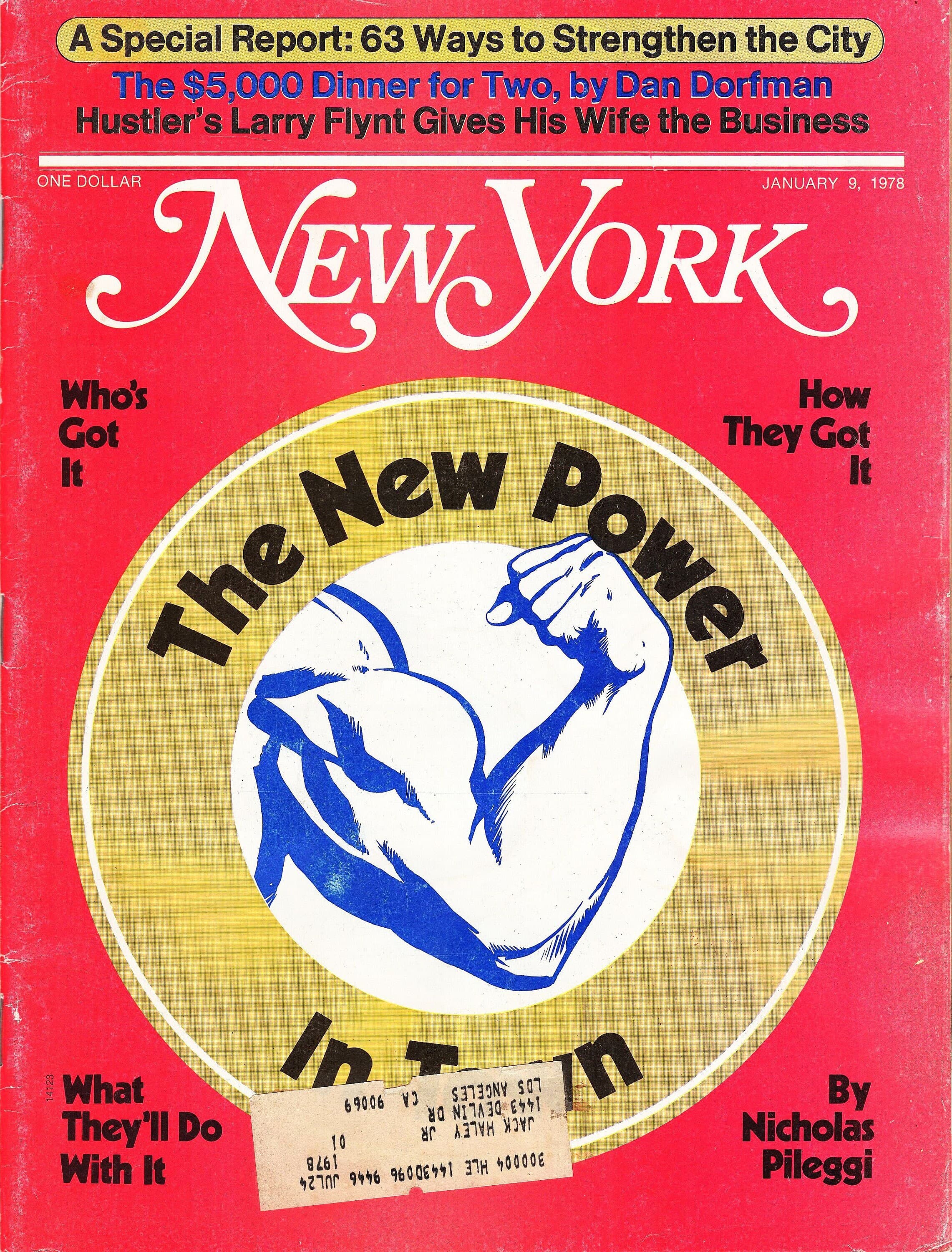 New York Magazine "The New Power" January 9, 1978 Good Conditon!