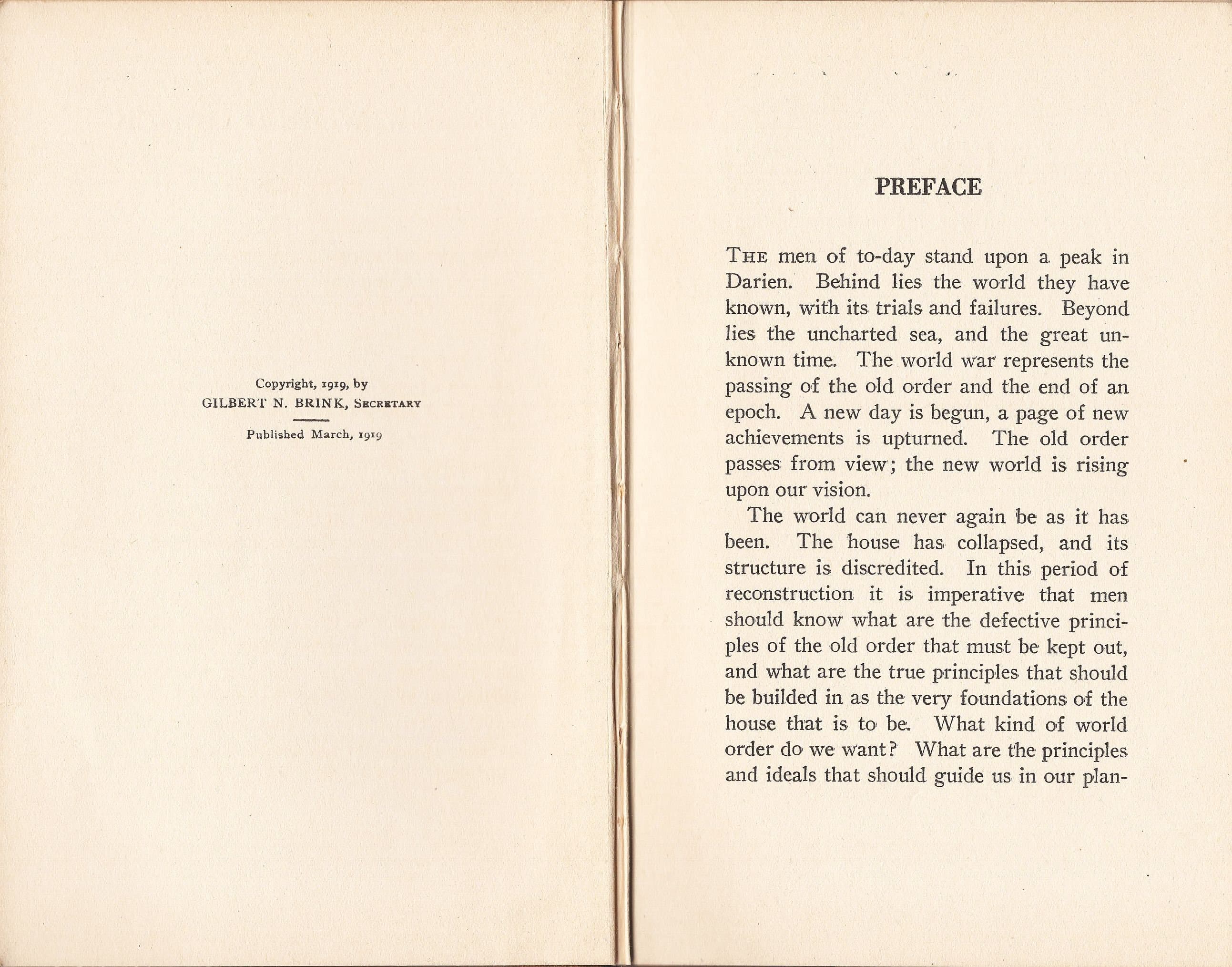The New World Order by Samuel Zane Batten Published in March, 1919 - A Rare Find! - image 4