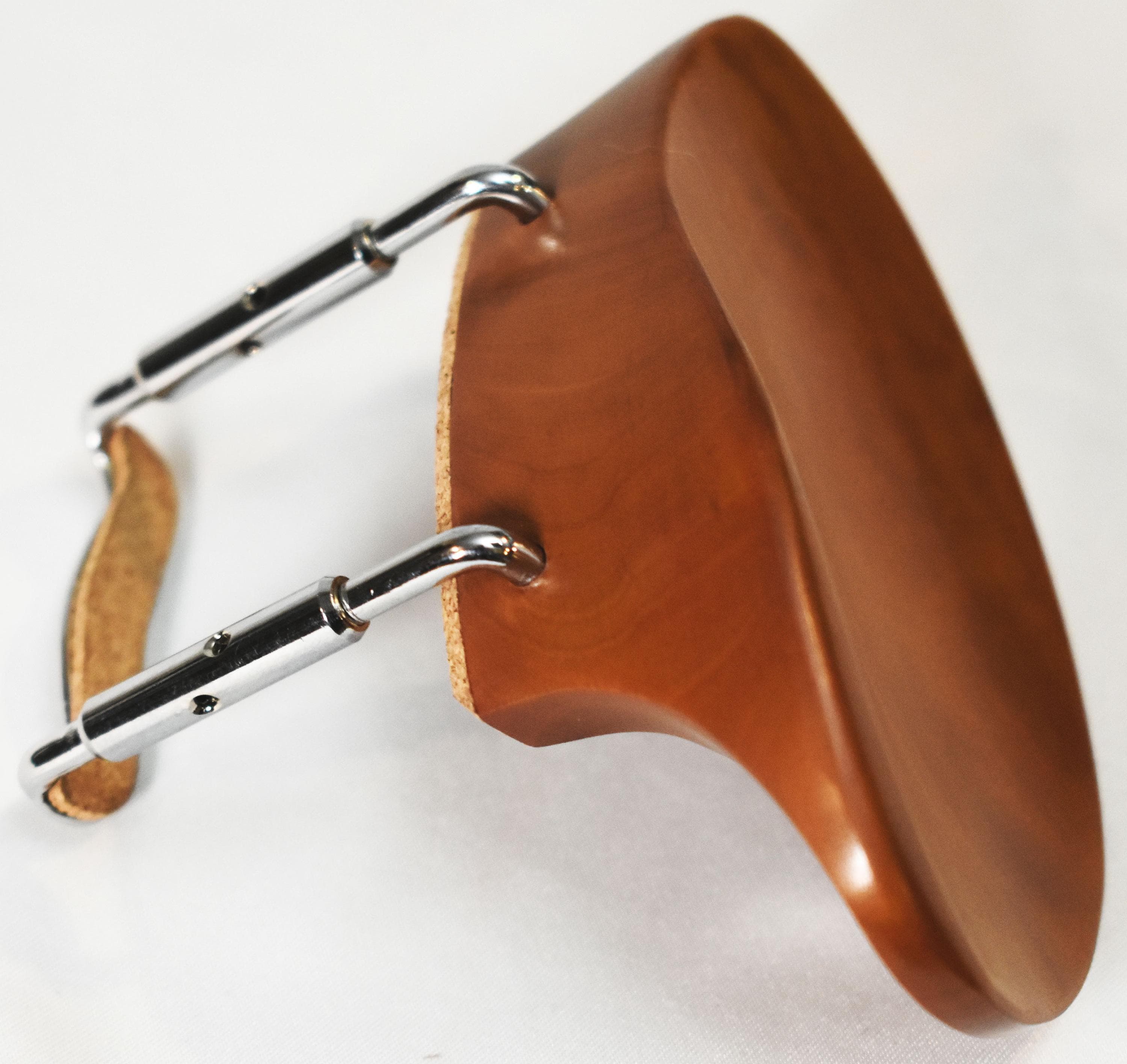 Handmade Houston violin Chinrest in Ceylonese Ebony, Himalayan Boxwood, or Indian Rosewood
