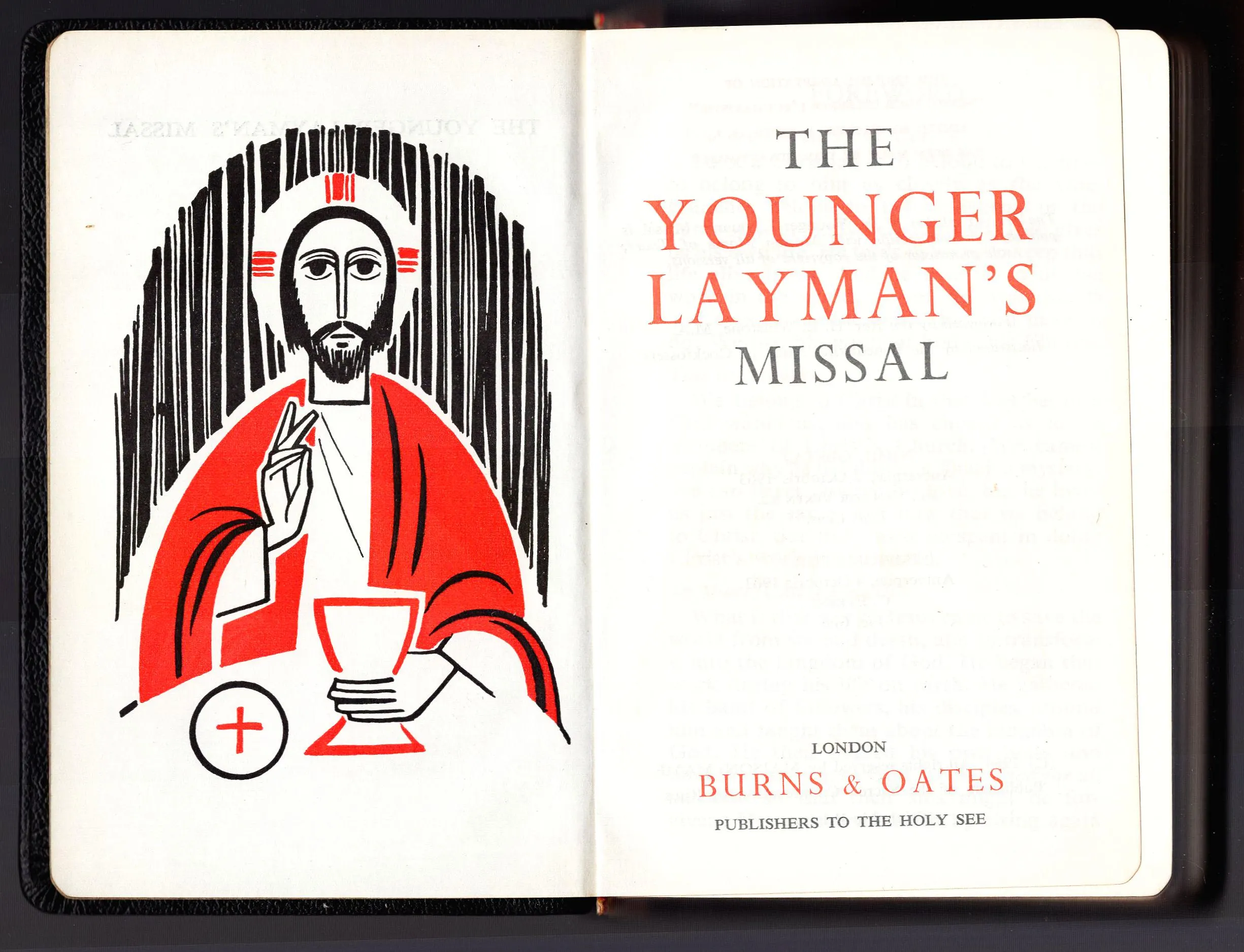 The Younger Layman's Missal 1963 - Leatherbound in Excellent Condition