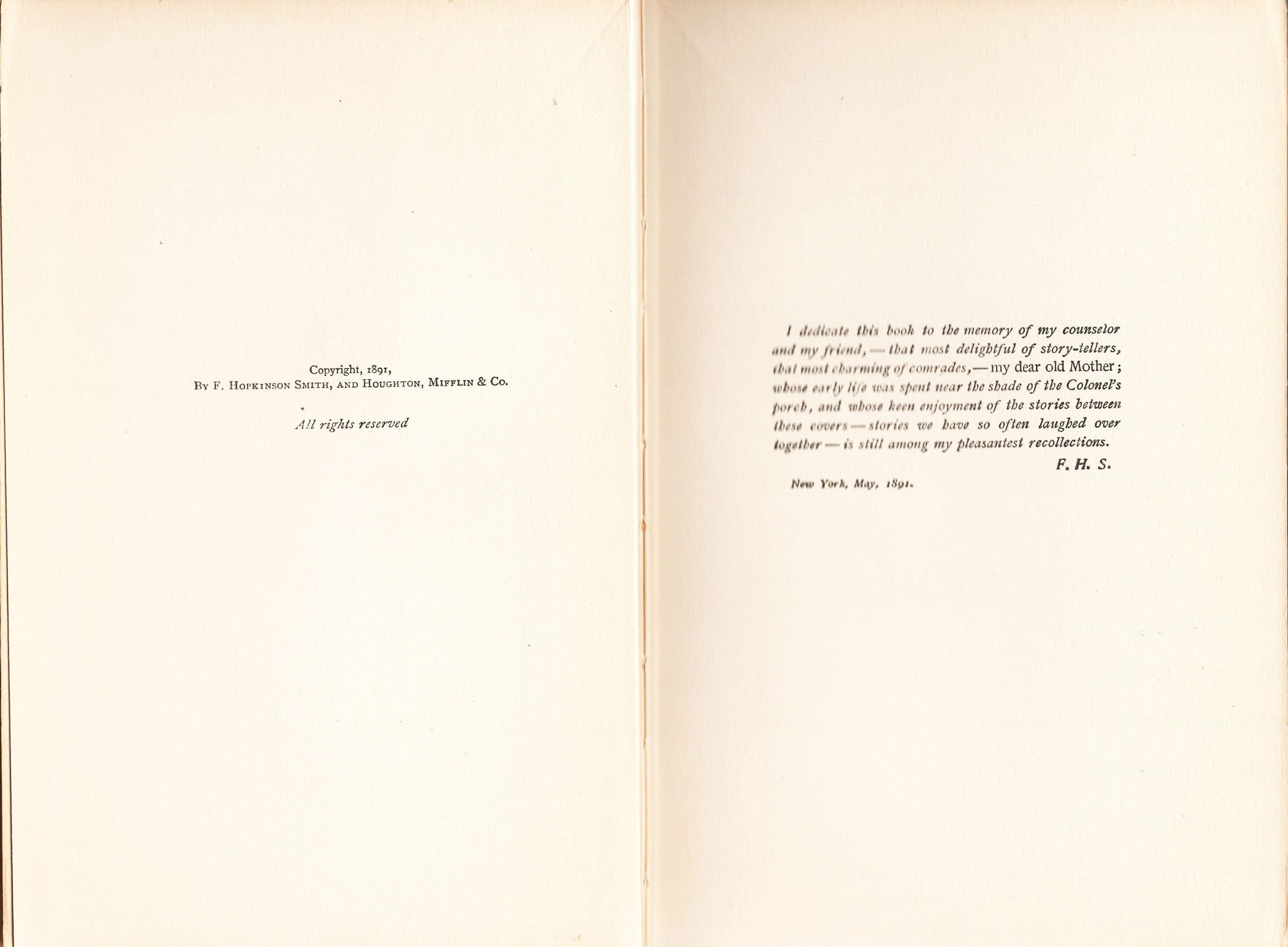 Colonel Carter of Cartersville by F. Hopkinson Smith, 1891 printing by Grosset and Dunlap - image 4