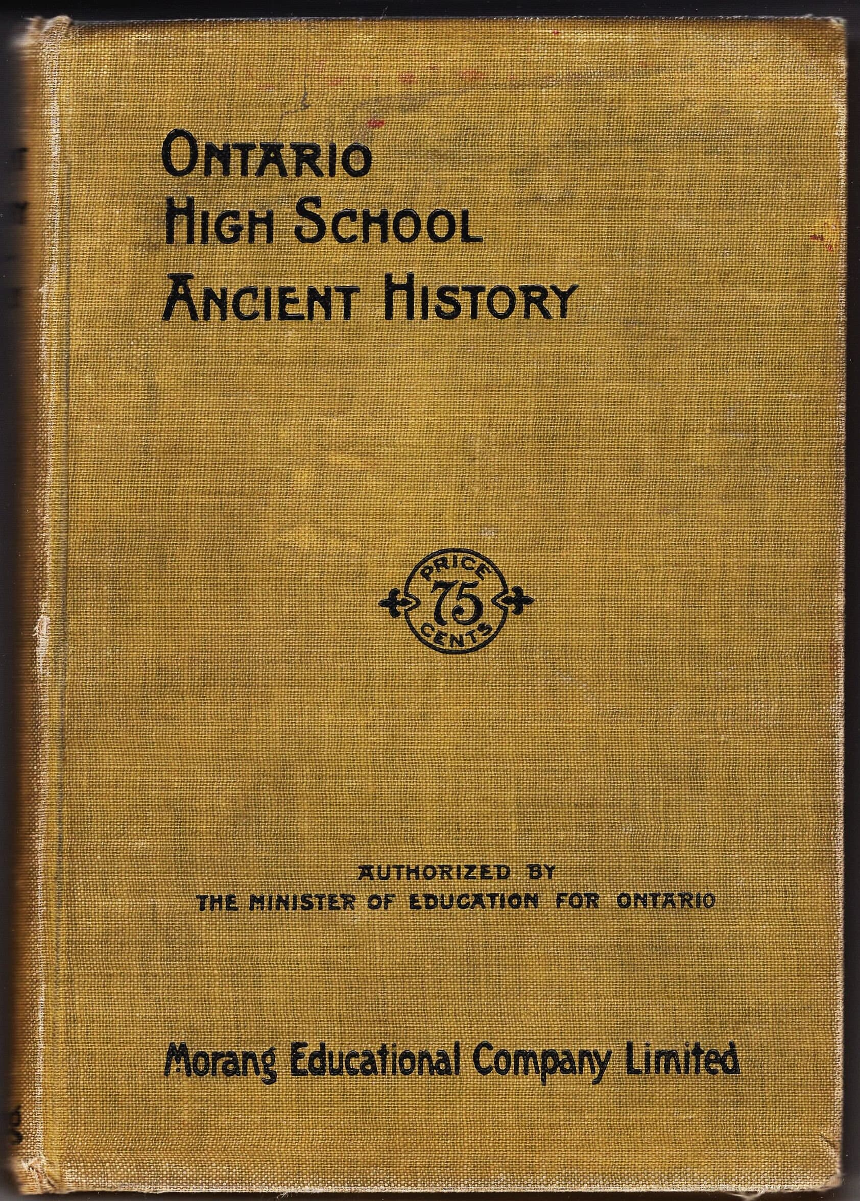 Ontario High School Ancient History by William C. Morey, Morang 1909 - good condition - image 3