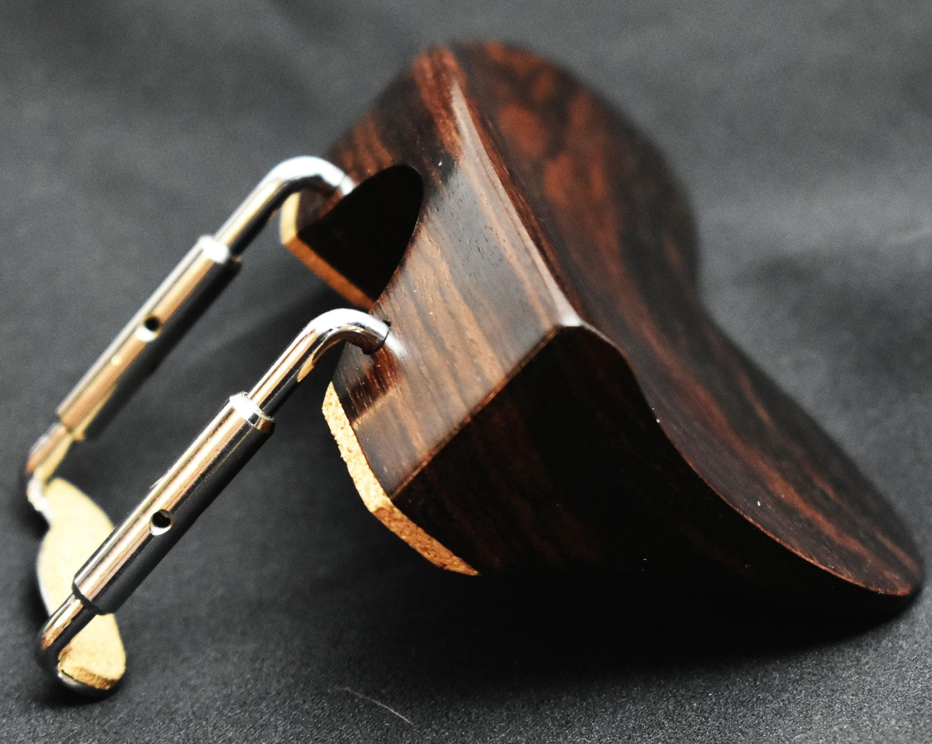 Berber Violin Chinrest in Himalayan Boxwood, Ceylonese Ebony, or Indian Rosewood by Figaro Importers