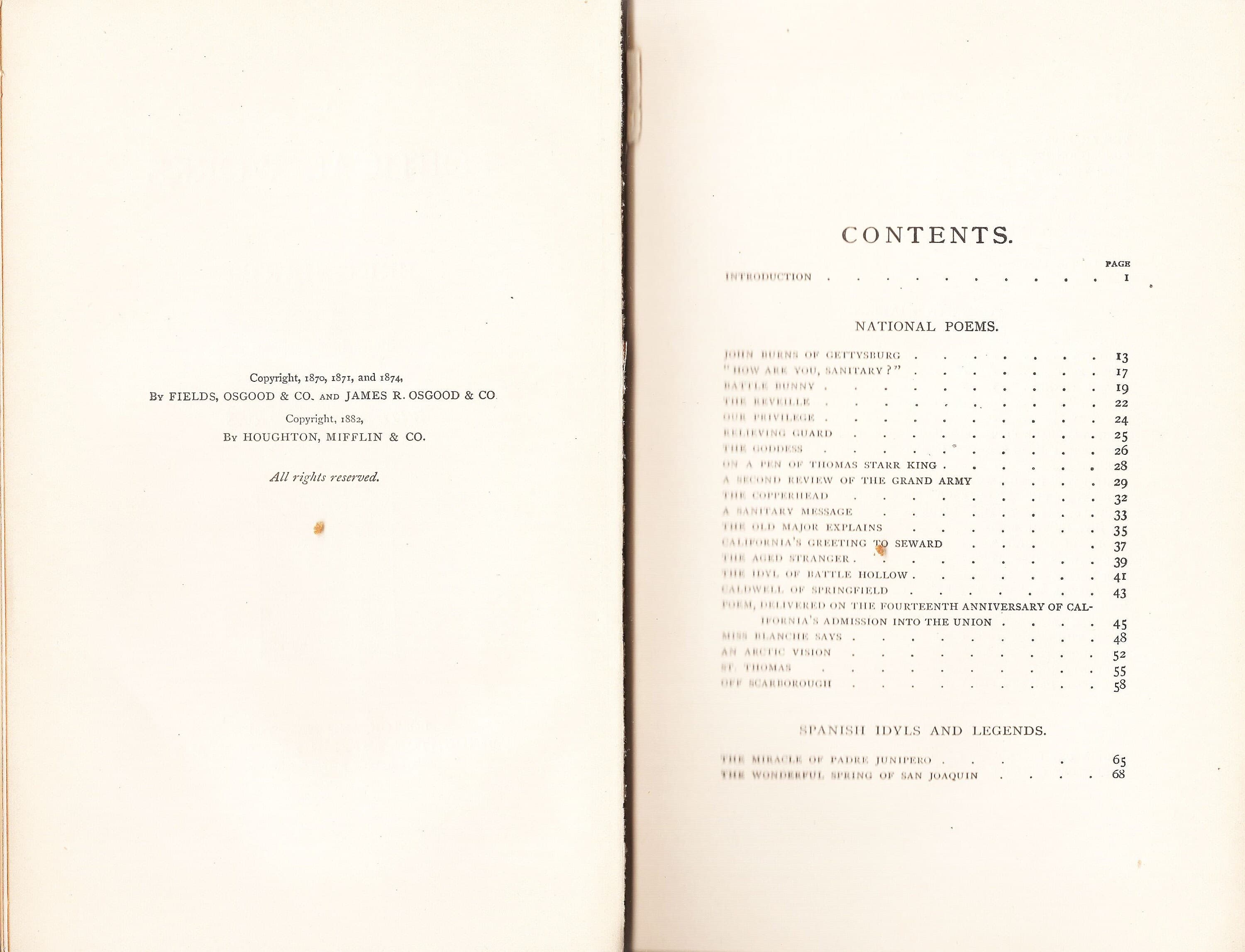 The Poetical Works of Bret Harte Published by Houghton Mifflin 1882 (Household Edition) Very Good Condition! - image 4