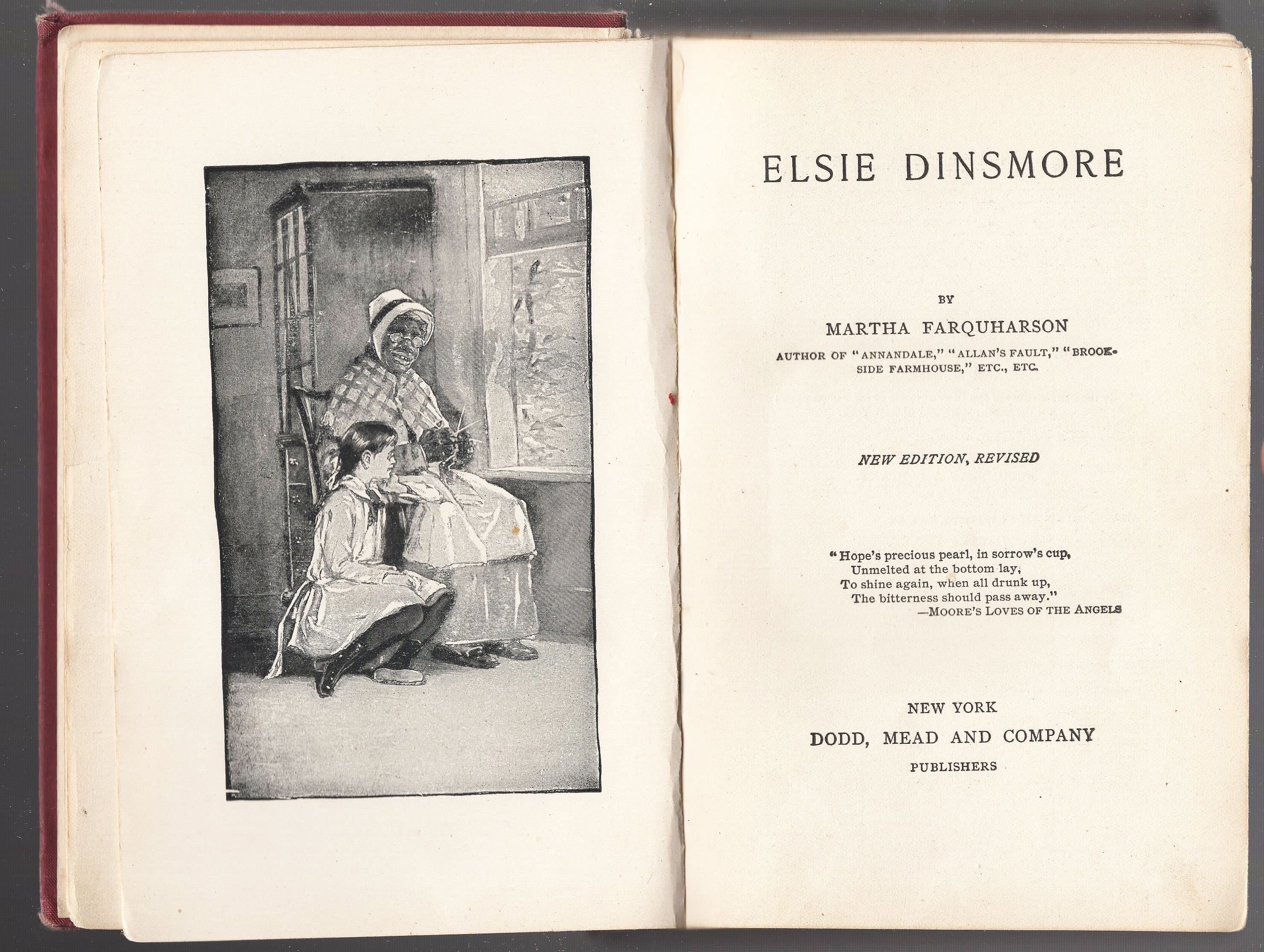 Elsie Dinsmore by Martha Finley (Farquharson) Published By Dodd, Mead And Company, 1896
