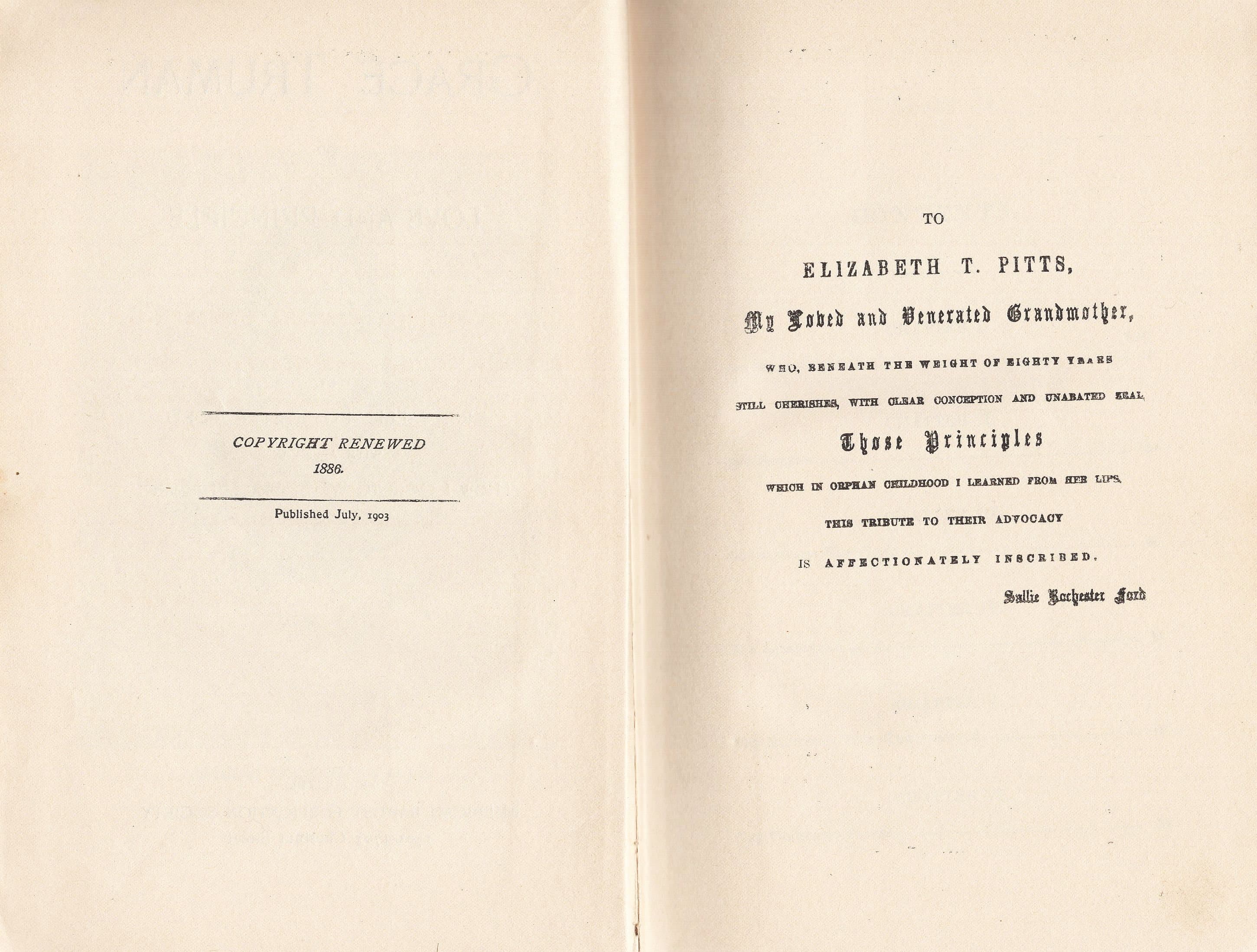 Grace Truman or Love and Principle by Sallie Rochester Ford, published by American Baptist Publication Society 1886 - Good Condition - image 4