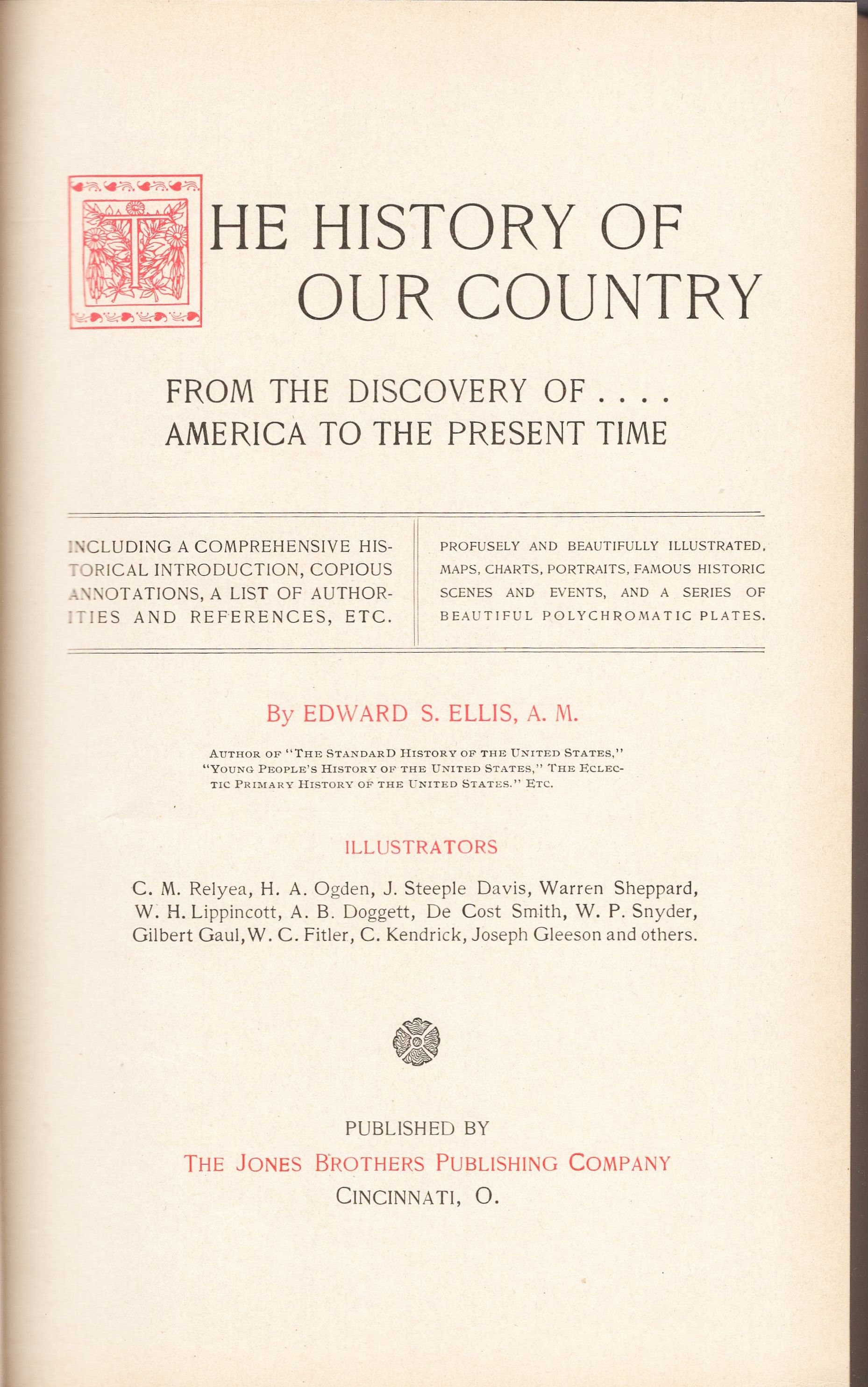 The History of Our Country From the Discovery of America to the Present Time (Volume IV) by Edward S. Ellis Very Good Condition! - image 3
