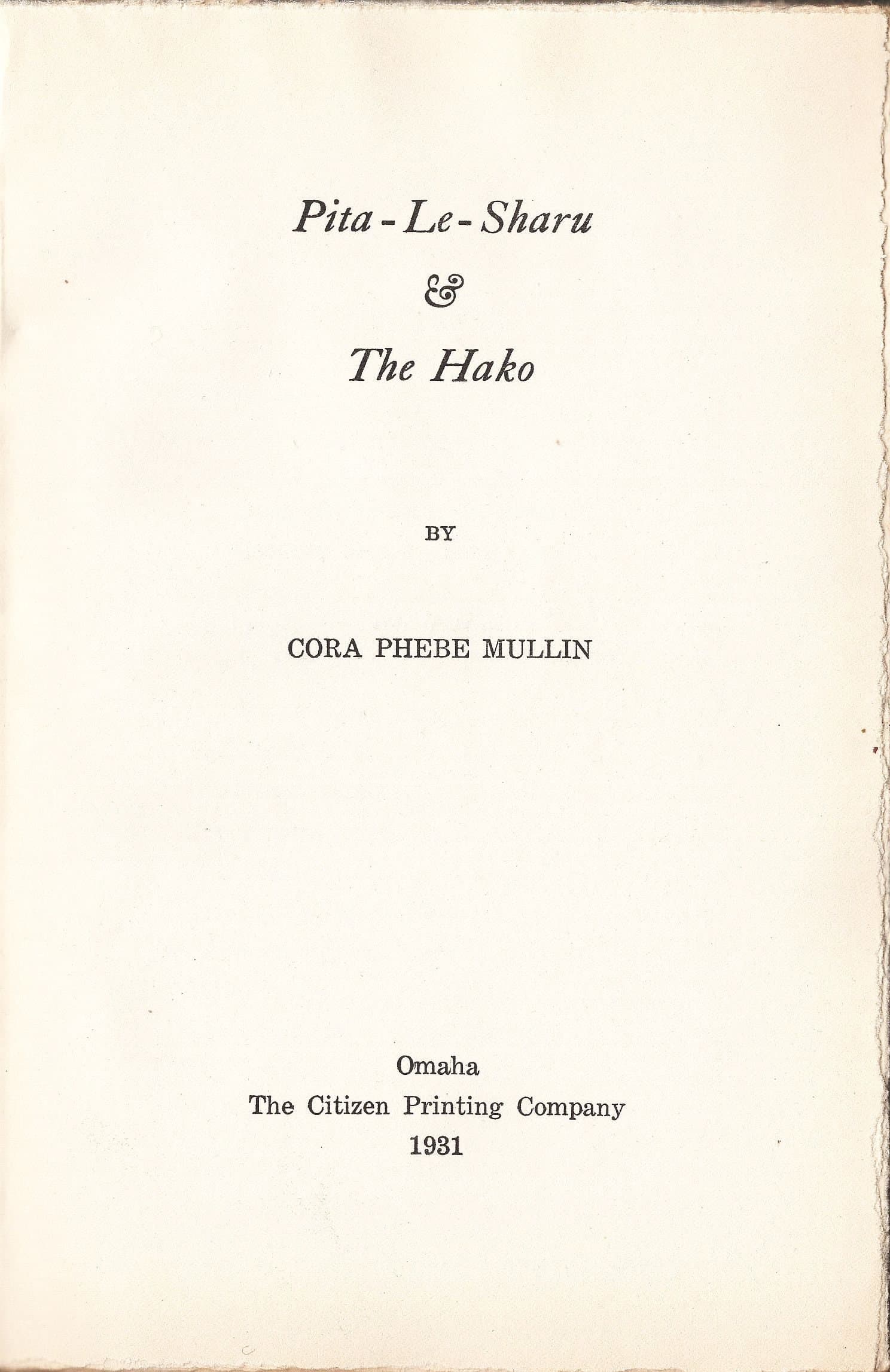Needle of Cedar (The Story of Pita-Le-Sharu) by Cora Phebe Mullin 1931 - image 3