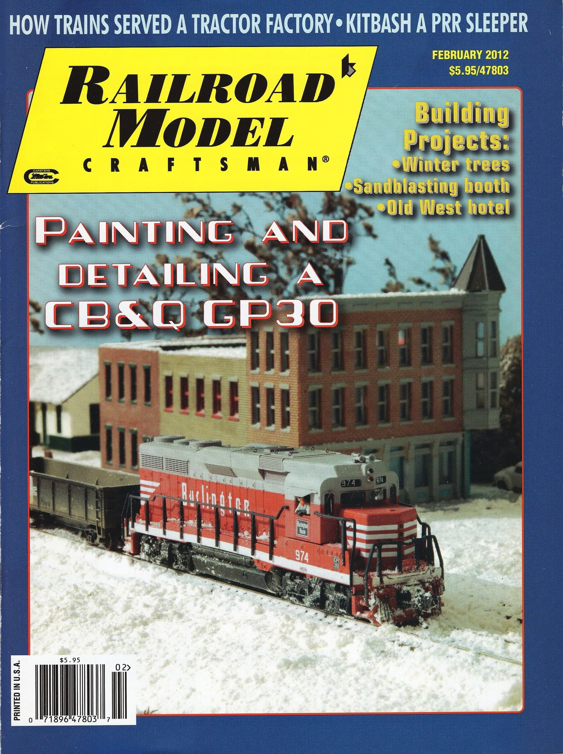 Painting and Detailing a CB&Q GP30-Railroad Model Craftsman-February 2012
