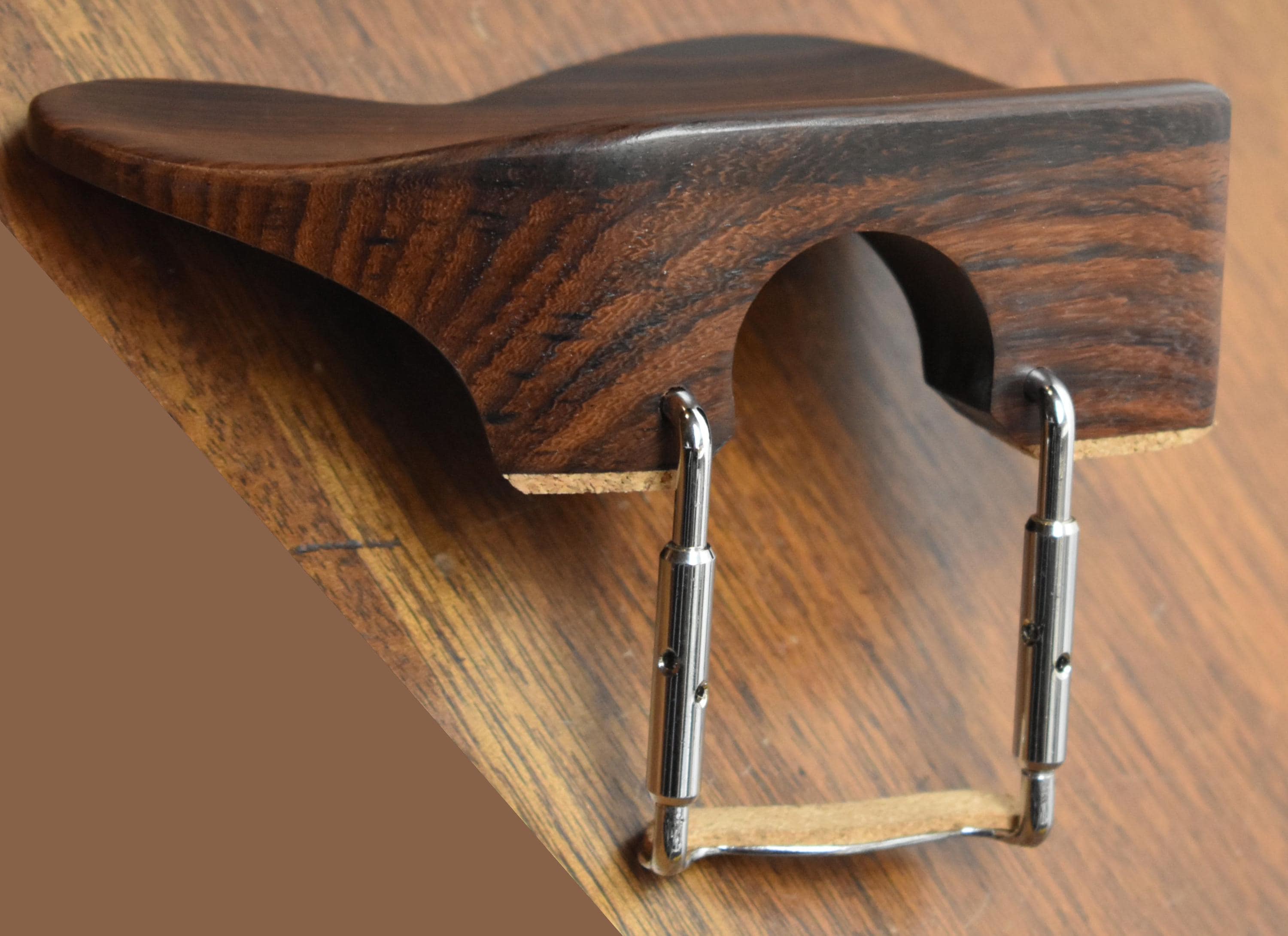 Handmade Extra High (35, 40, or 50 mm) Berber Violin Chinrest in Rosewood by Figaro Importers - image 4