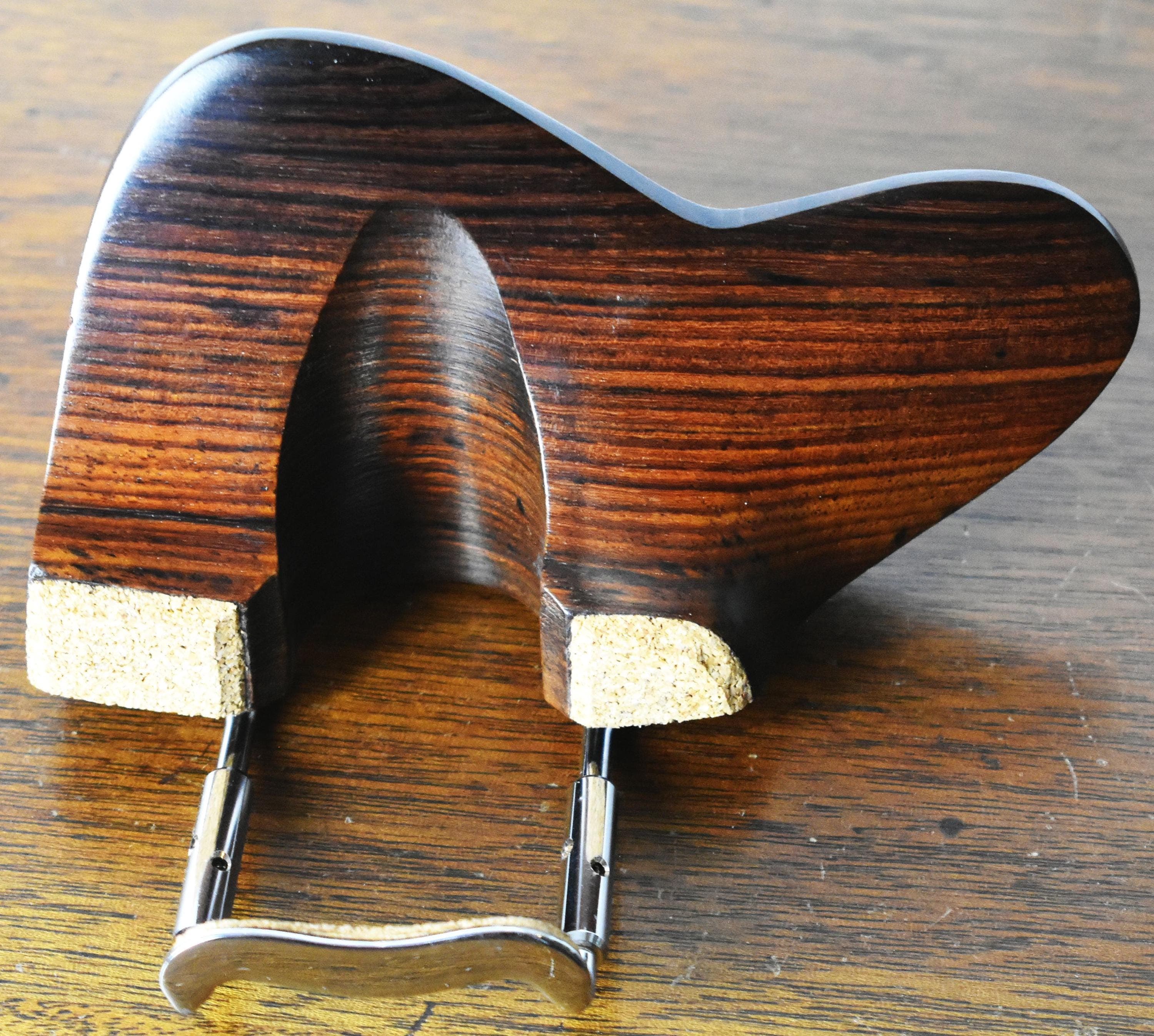 Handmade Extra High (35, 40, or 50 mm) Berber Violin Chinrest in Rosewood by Figaro Importers - image 5