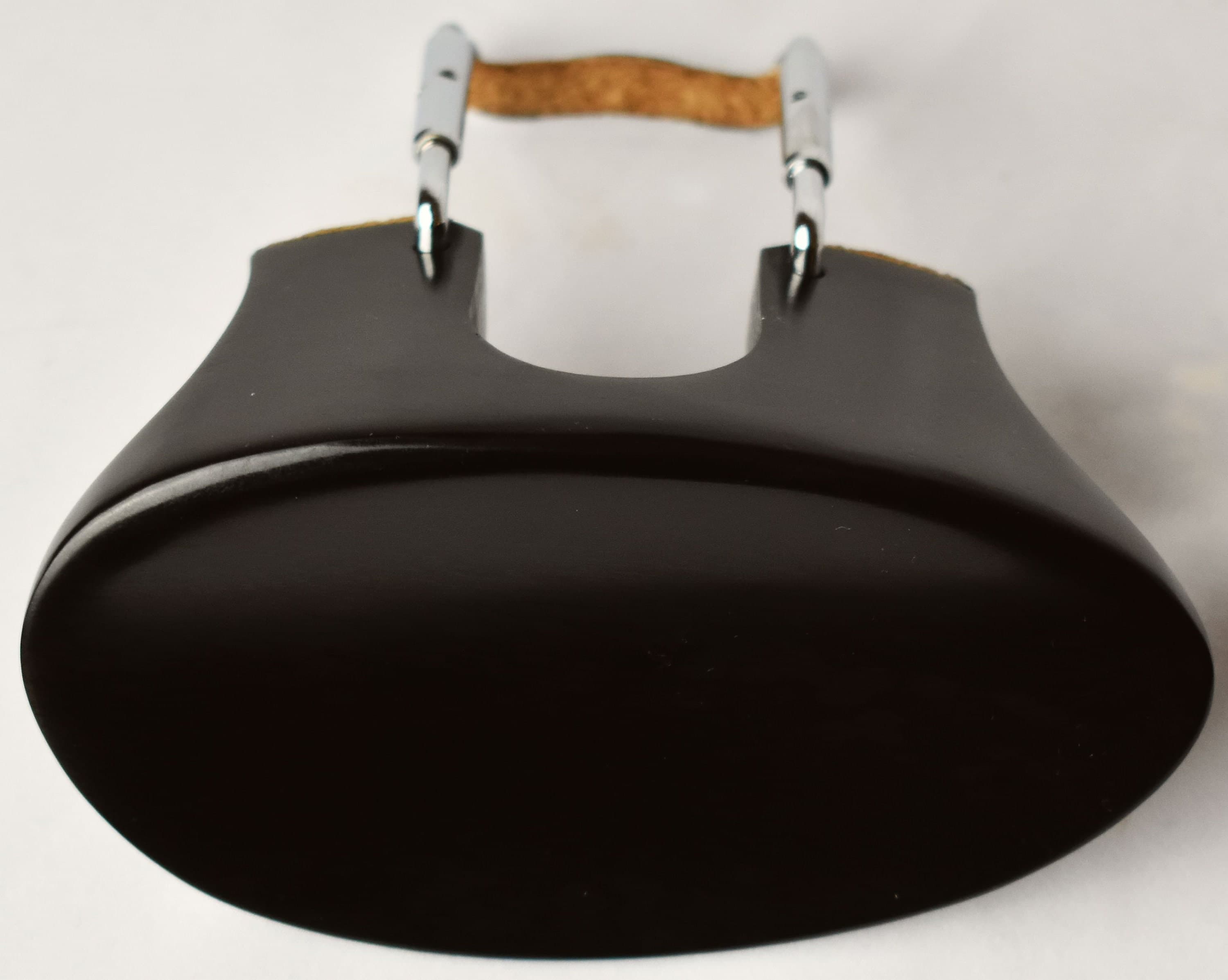 1/2 Size Extra High Chinrest - Flesch Flat Model in Ebony - 44mm - image 3