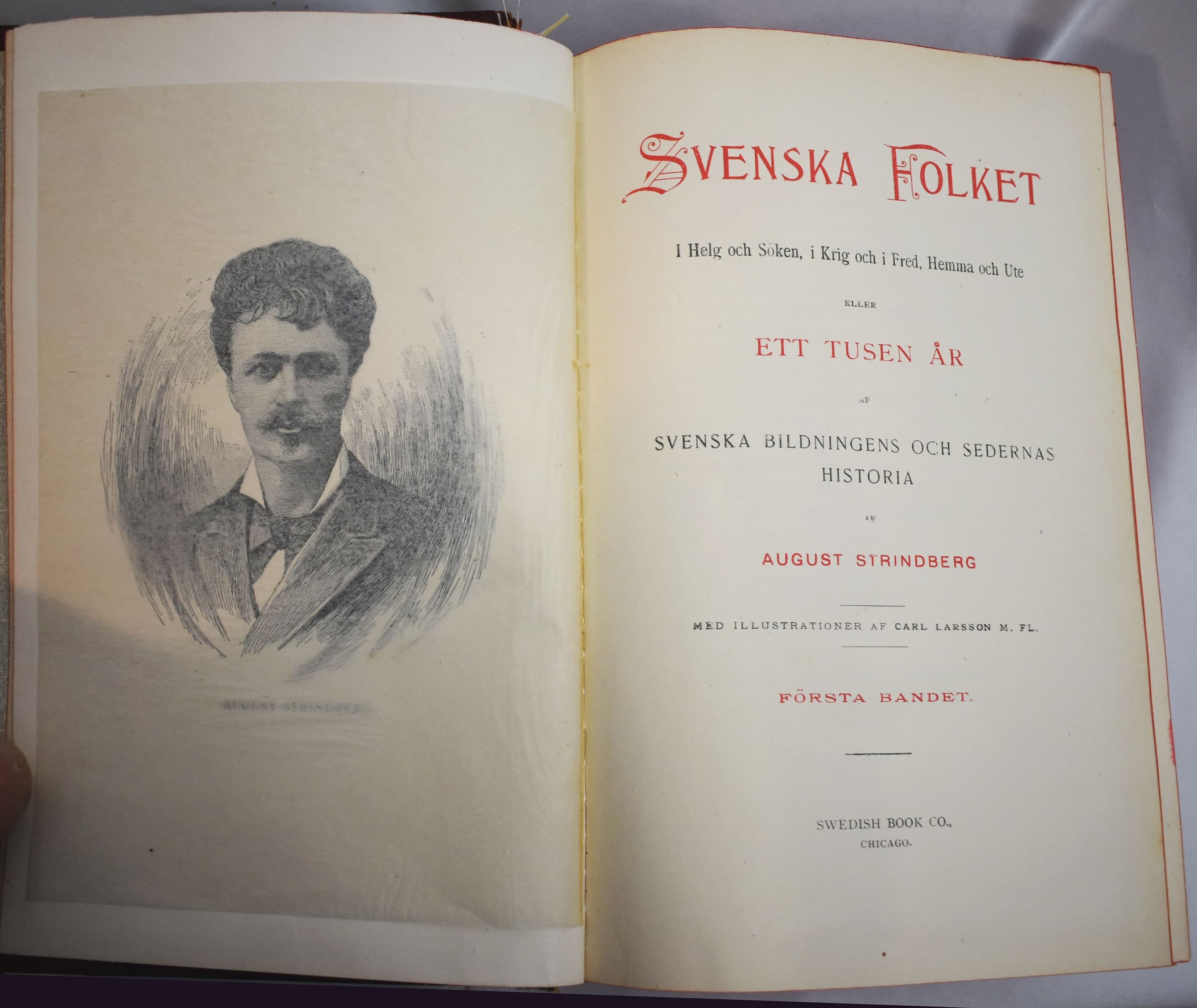 Svenska Folkset by August Strindberg published by Swedish Book Company, Chicago 1910