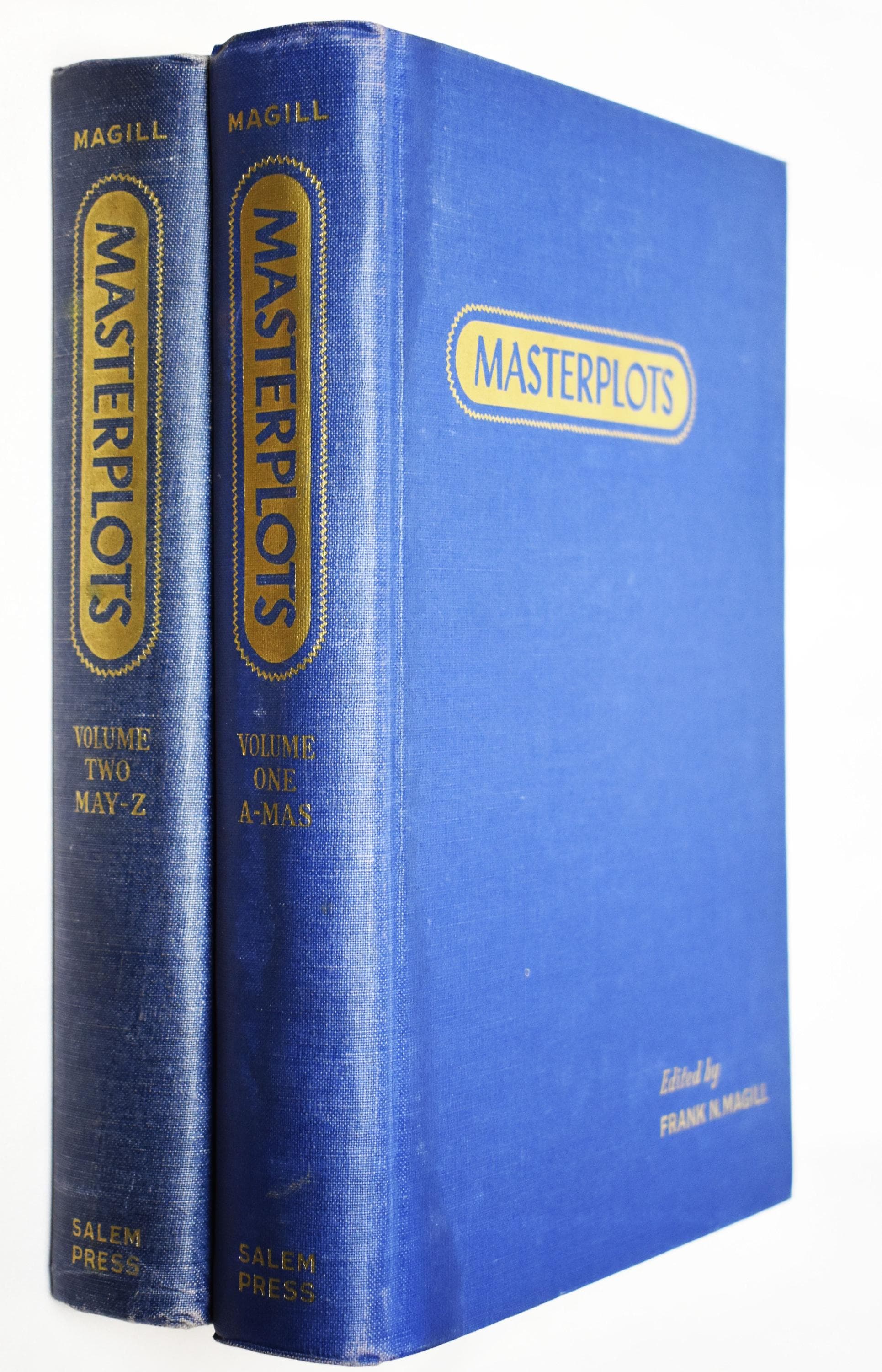 Masterplots - 510 Plots in Story Form from the World's Fine Literature 2 Volume Hardcover by Frank N. Magill, Salem Press 1949