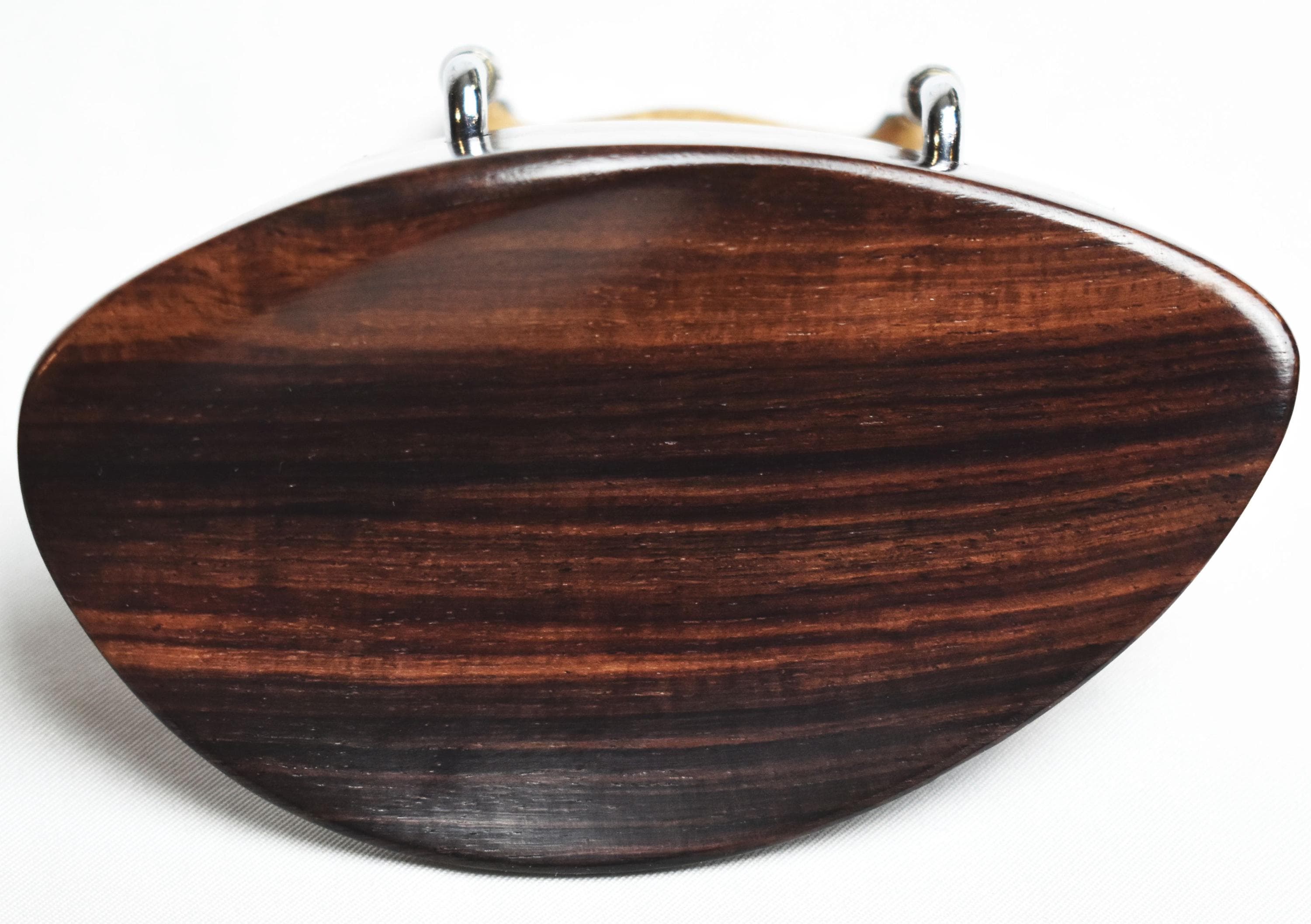 Handmade Houston violin Chinrest in Ceylonese Ebony, Himalayan Boxwood, or Indian Rosewood - image 5