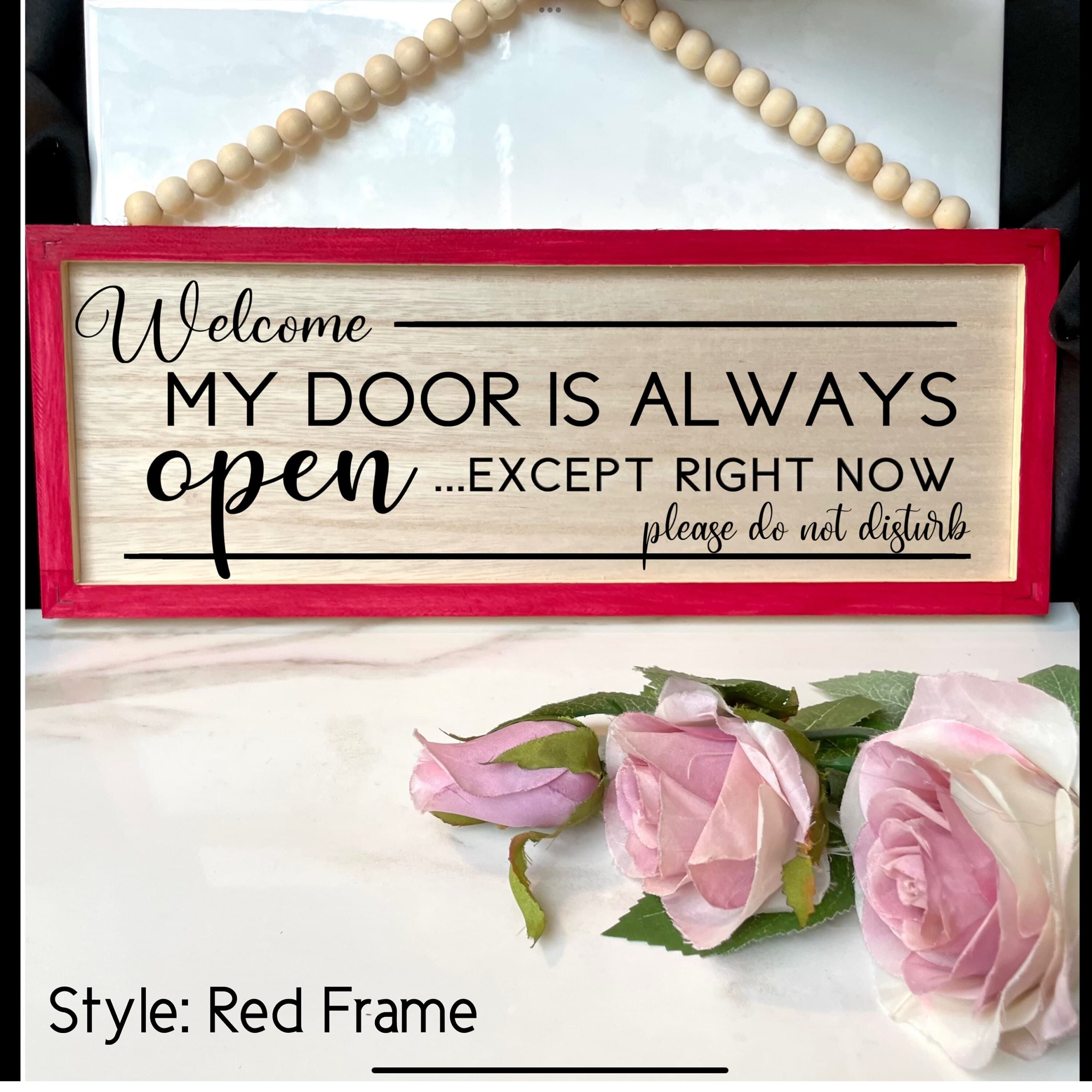 In a meeting sign, Custom door sign, reversible sign, personalized sign, door hanger wall decor hanging wall decor, reversible custom sign - image 5