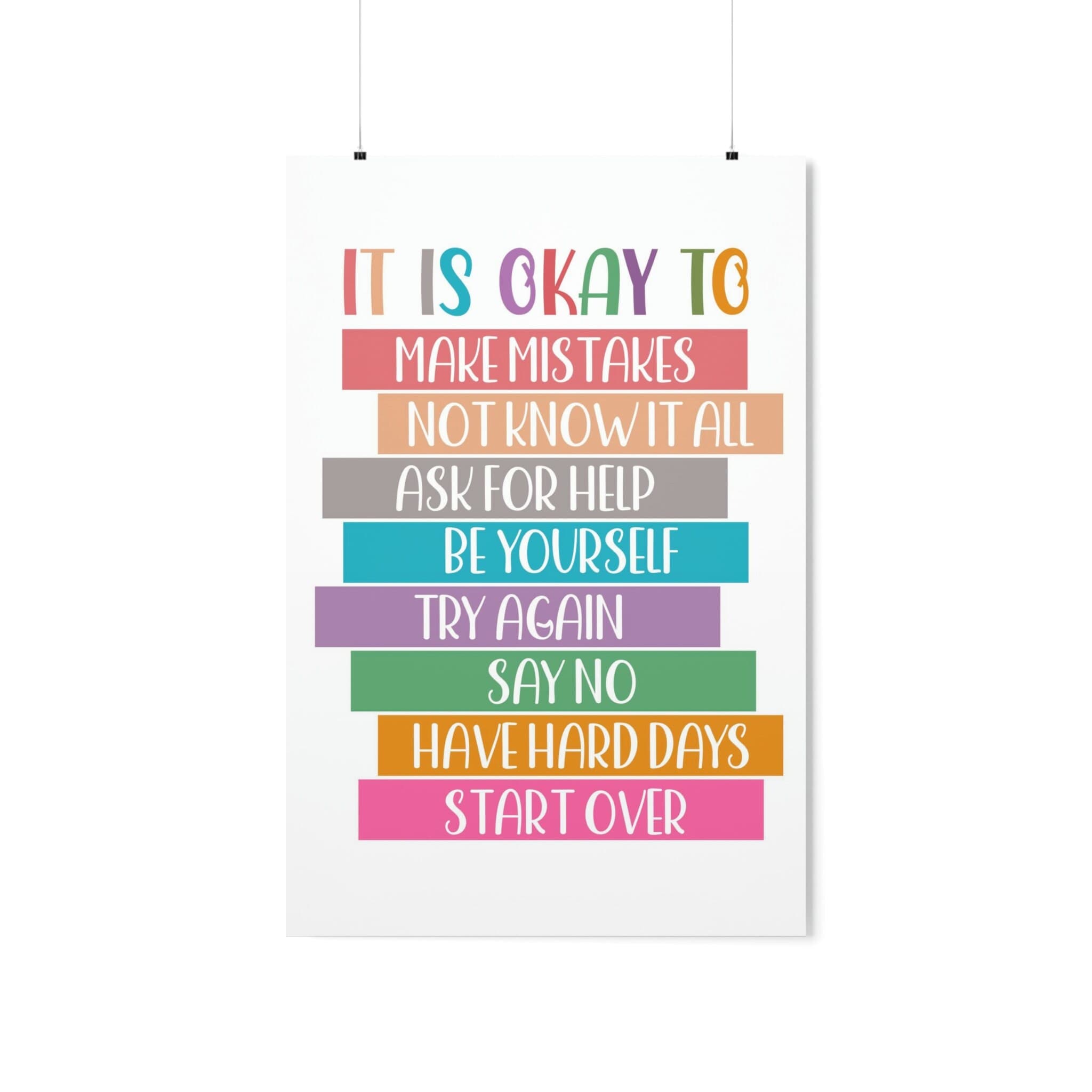Education Poster, Positive Affirmation poster, Kids poster, Therapist office decor, Emotions poster, Preschool poster, kids room posters - image 3