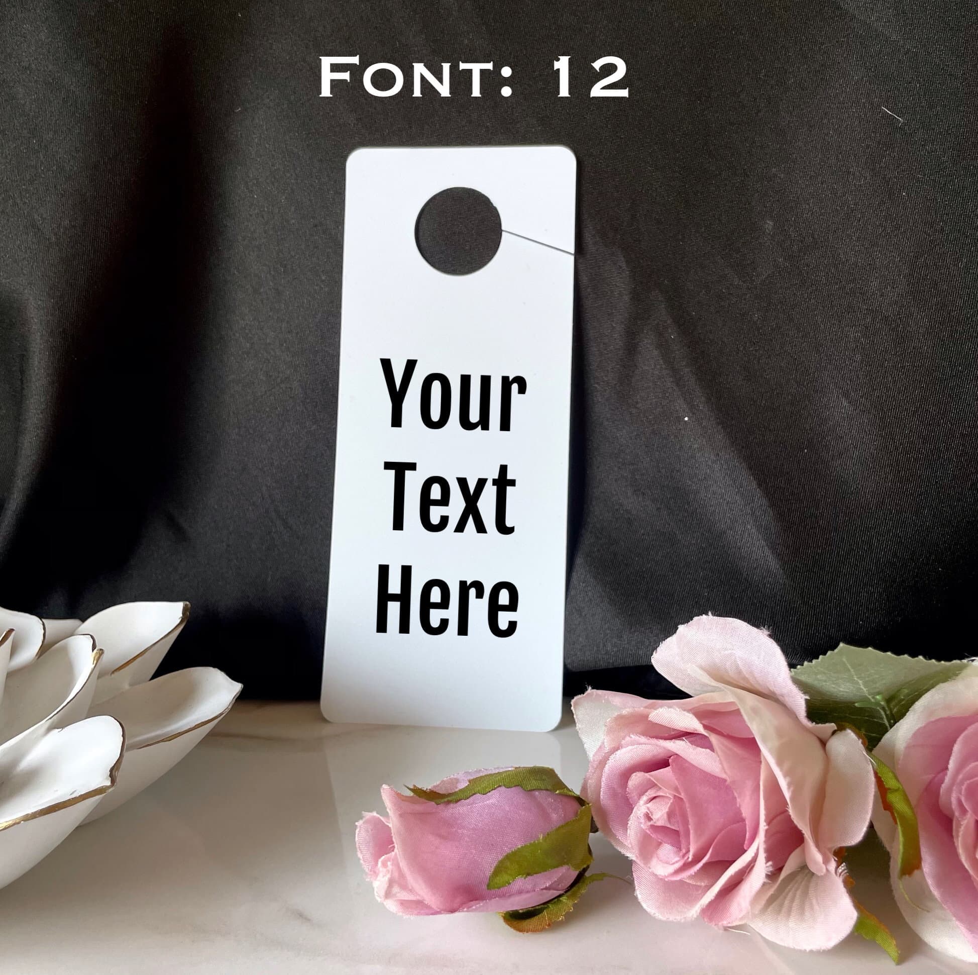 Personalized Door Hanger,  Custom Doorknob Sign, Door Knob Hanger, Do Not Disturb Sign, In a meeting door sign, please Knock, Room Sign - image 4