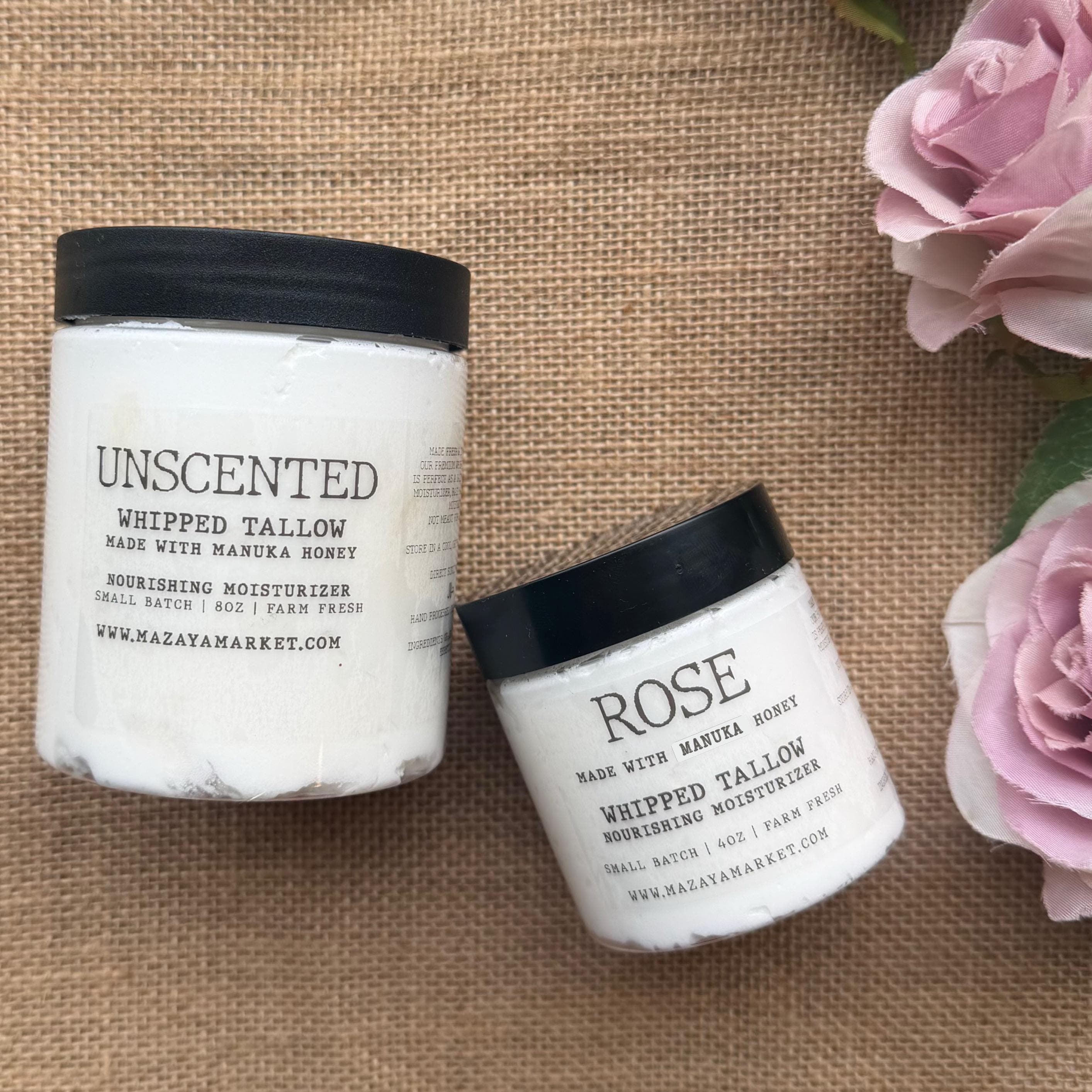 Halal Whipped Tallow Moisturizer, made with Manuka Honey, Tallow for men, halal grass fed beef tallow cream natural skin care moisturizer - image 3