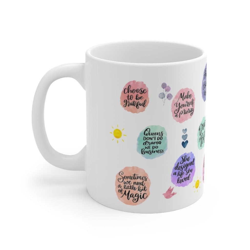 Affirmation Coffee Mug, Positive Affirmations Mug, Positivity Mug, Inspirational Coffee Cup, Self Care, Self Love, Mental Health, Motivation - image 4