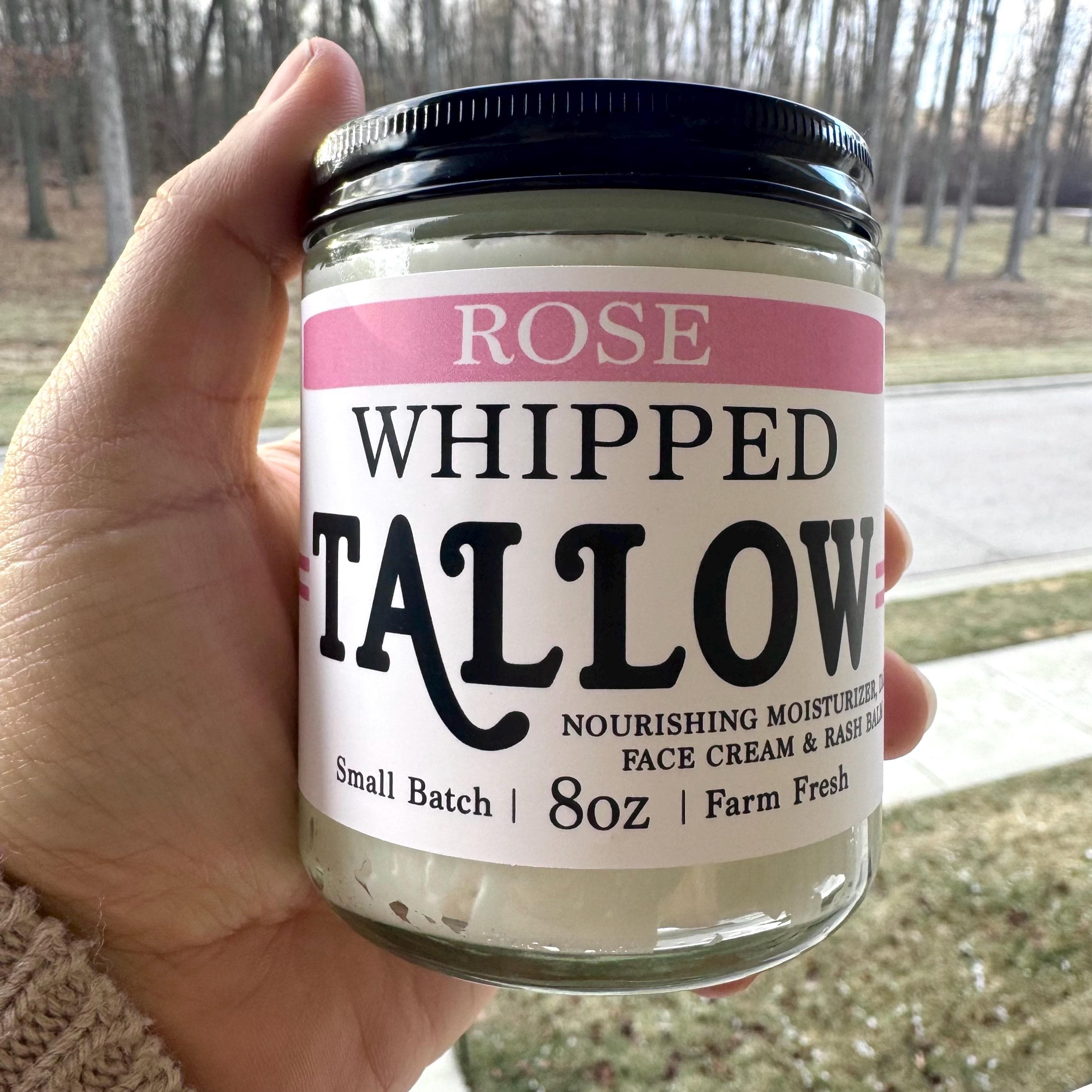 Halal Whipped Tallow Balm Moisturizer, beef tallow cream in unscented & lavender, natural skin care moisturizer, Grassfed halal tallow, - image 3