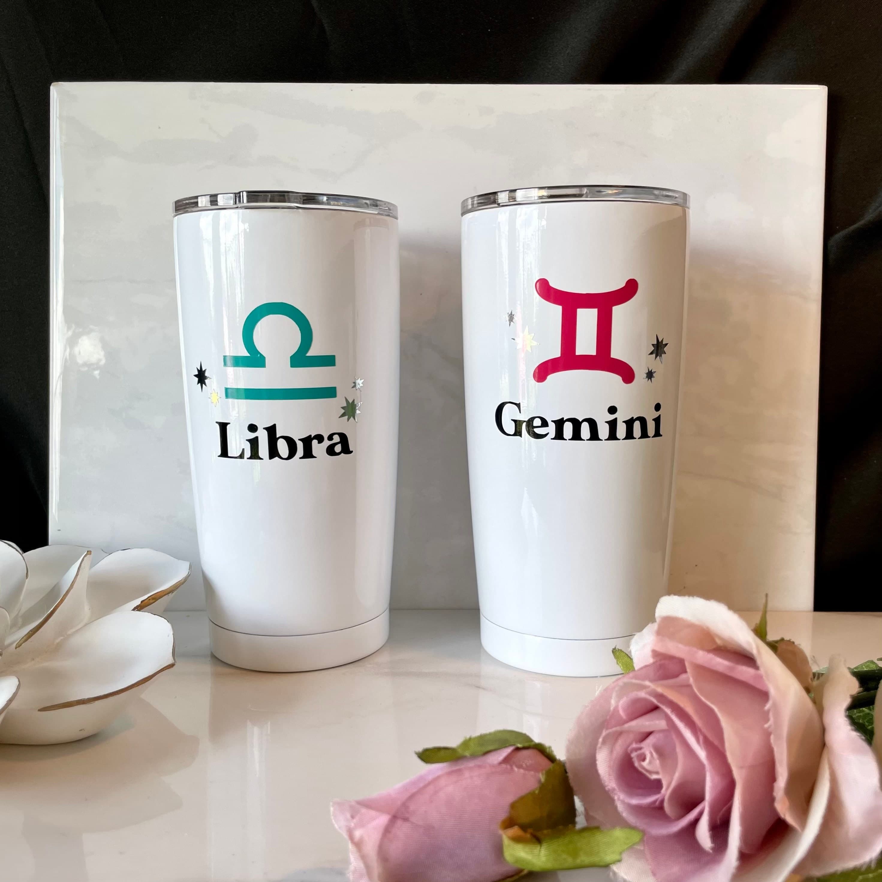 Star Sign gift, Zodiac sign coffee Tumbler, birthday gift, custom coffee tumbler, zodiac sign, Christmas gift, Gemini, Libra, Virgo, Scorpio - image 4