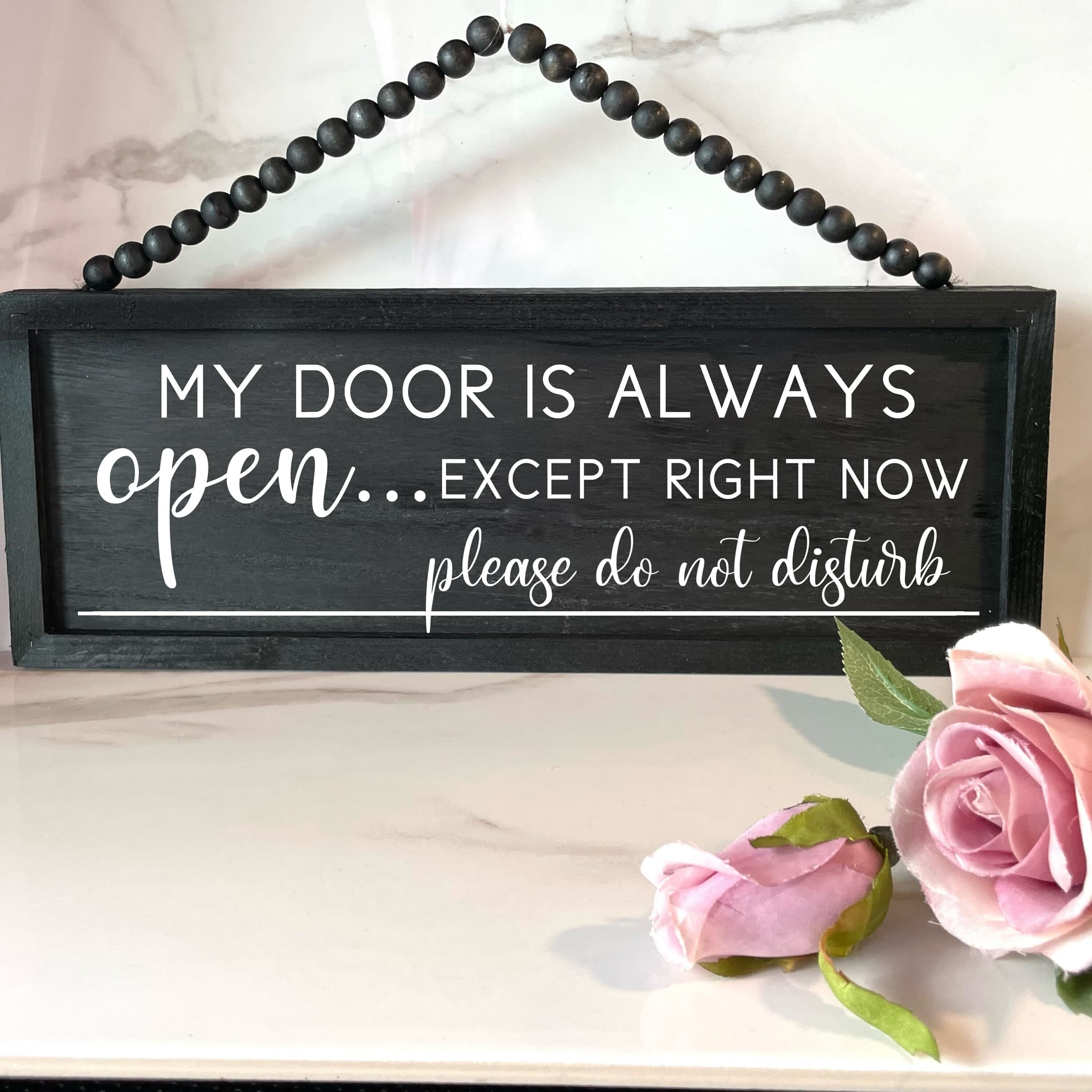 In a meeting sign, Custom door sign, reversible sign, personalized sign, door hanger wall decor hanging wall decor, reversible custom sign