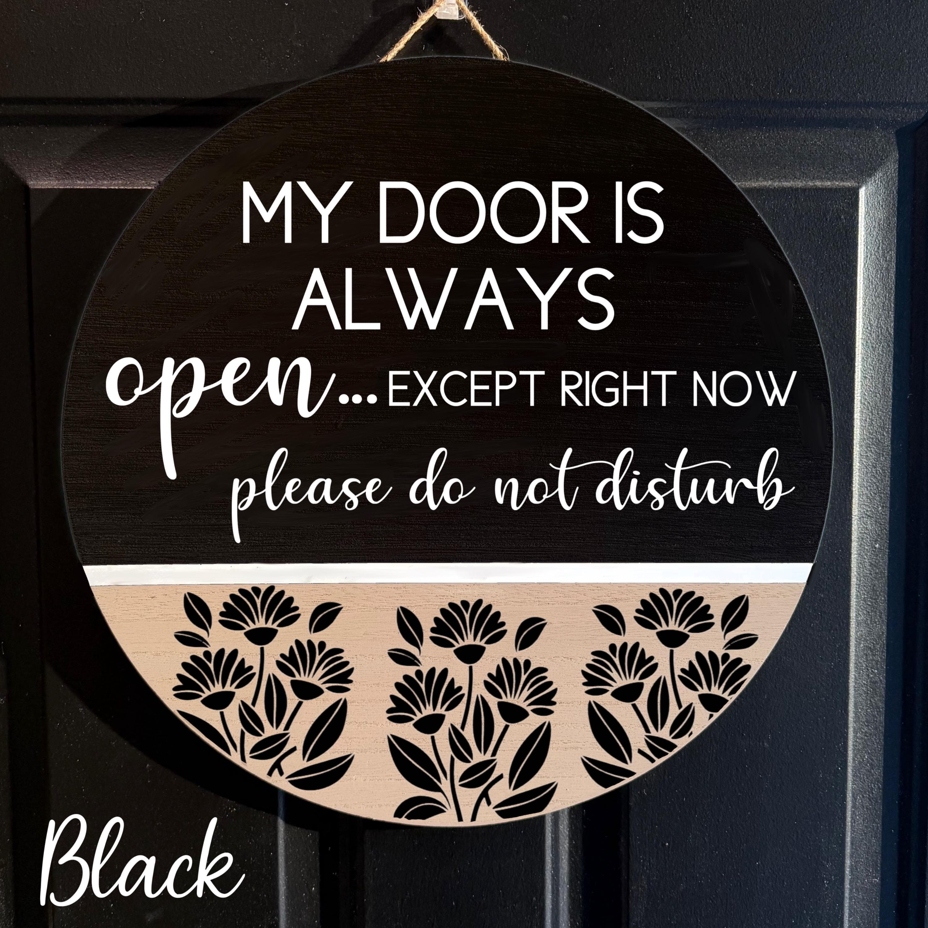 Do not disturb office door sign,  a meeting door hanger, Custom door sign, reversible In Session sign, personalized office door hanger, - image 5
