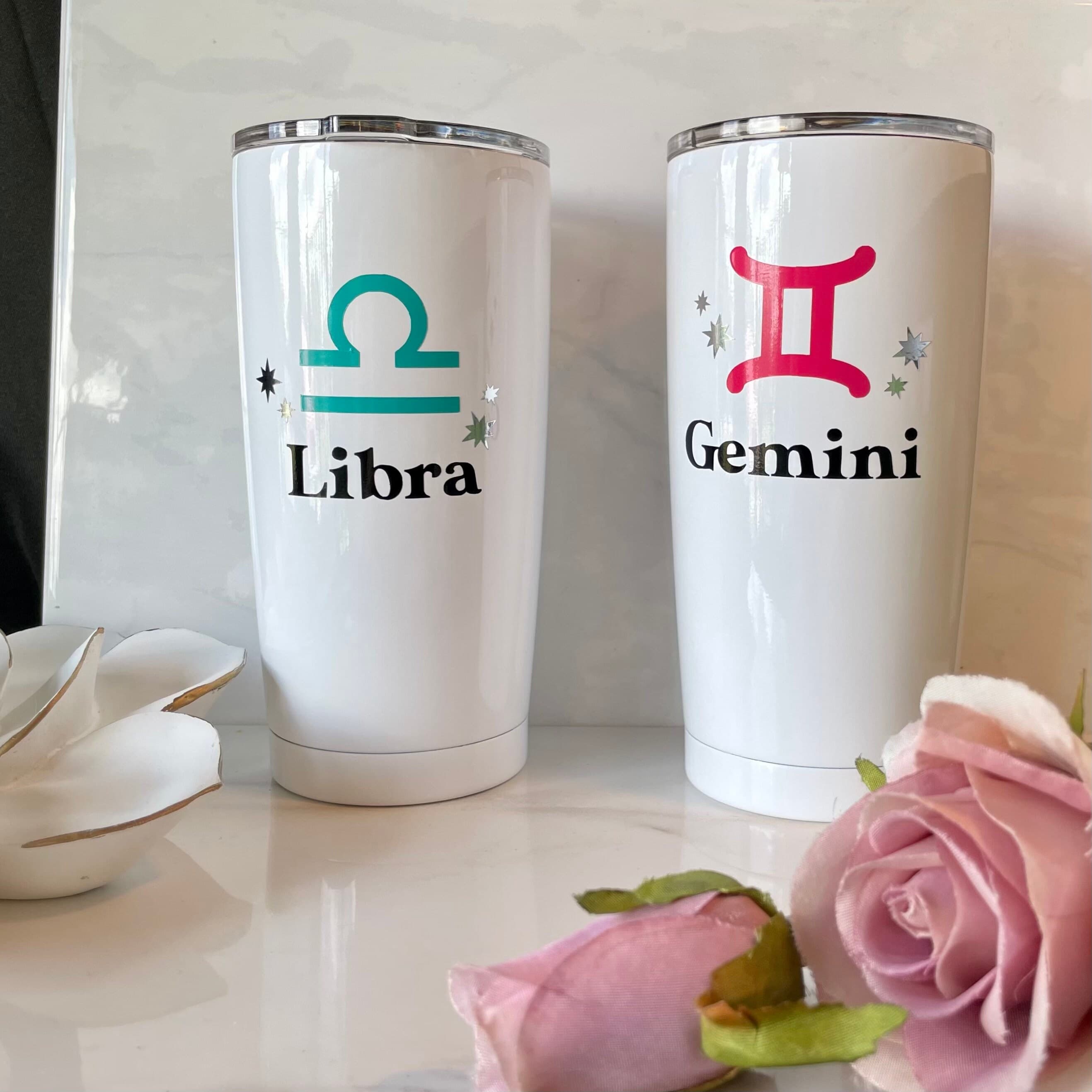 Star Sign gift, Zodiac sign coffee Tumbler, birthday gift, custom coffee tumbler, zodiac sign, Christmas gift, Gemini, Libra, Virgo, Scorpio - image 5