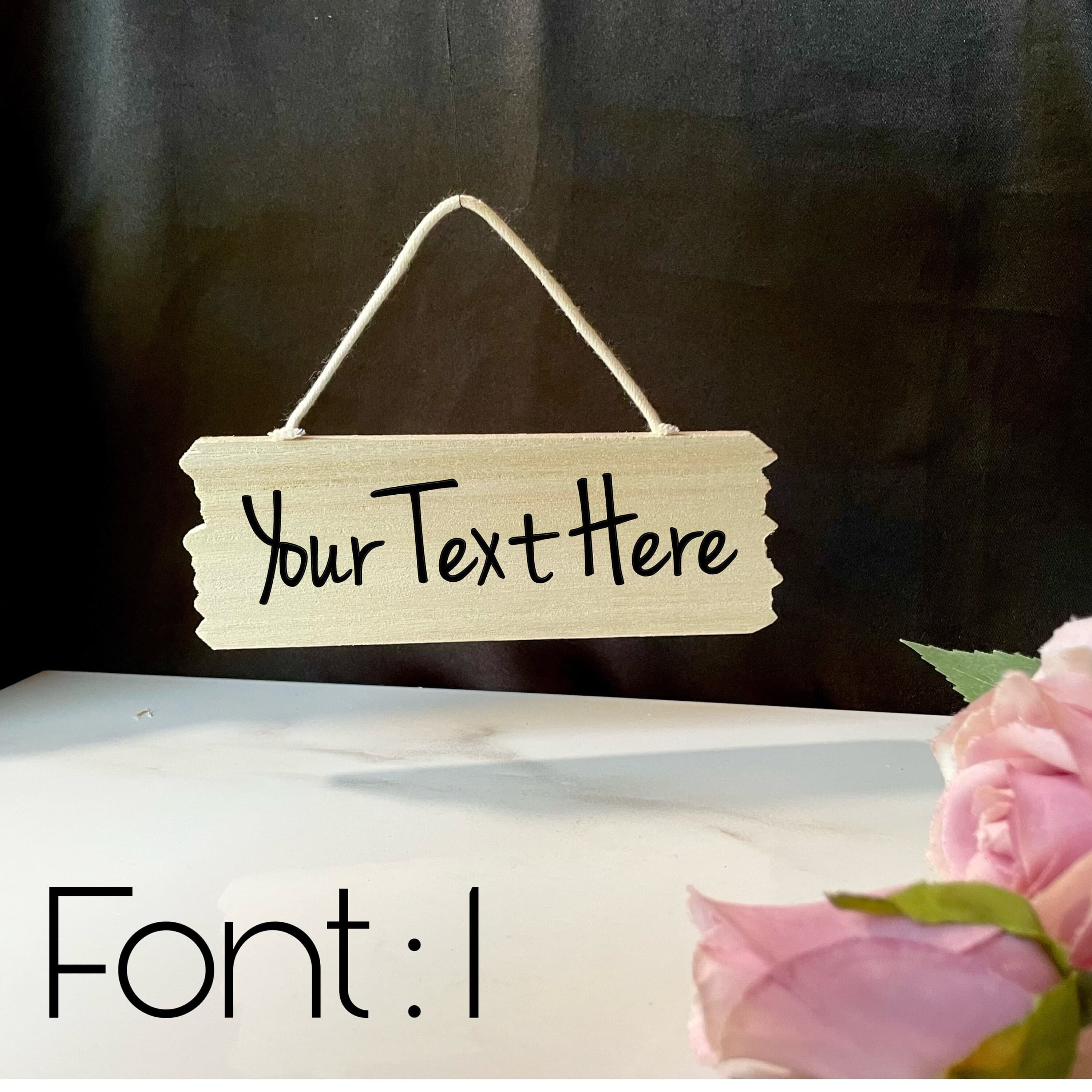 Custom Mini Sign, small rustic wood sign, personalized wood sign, small hanging wood sign, wedding table sign, Food sign, small display sign - image 4