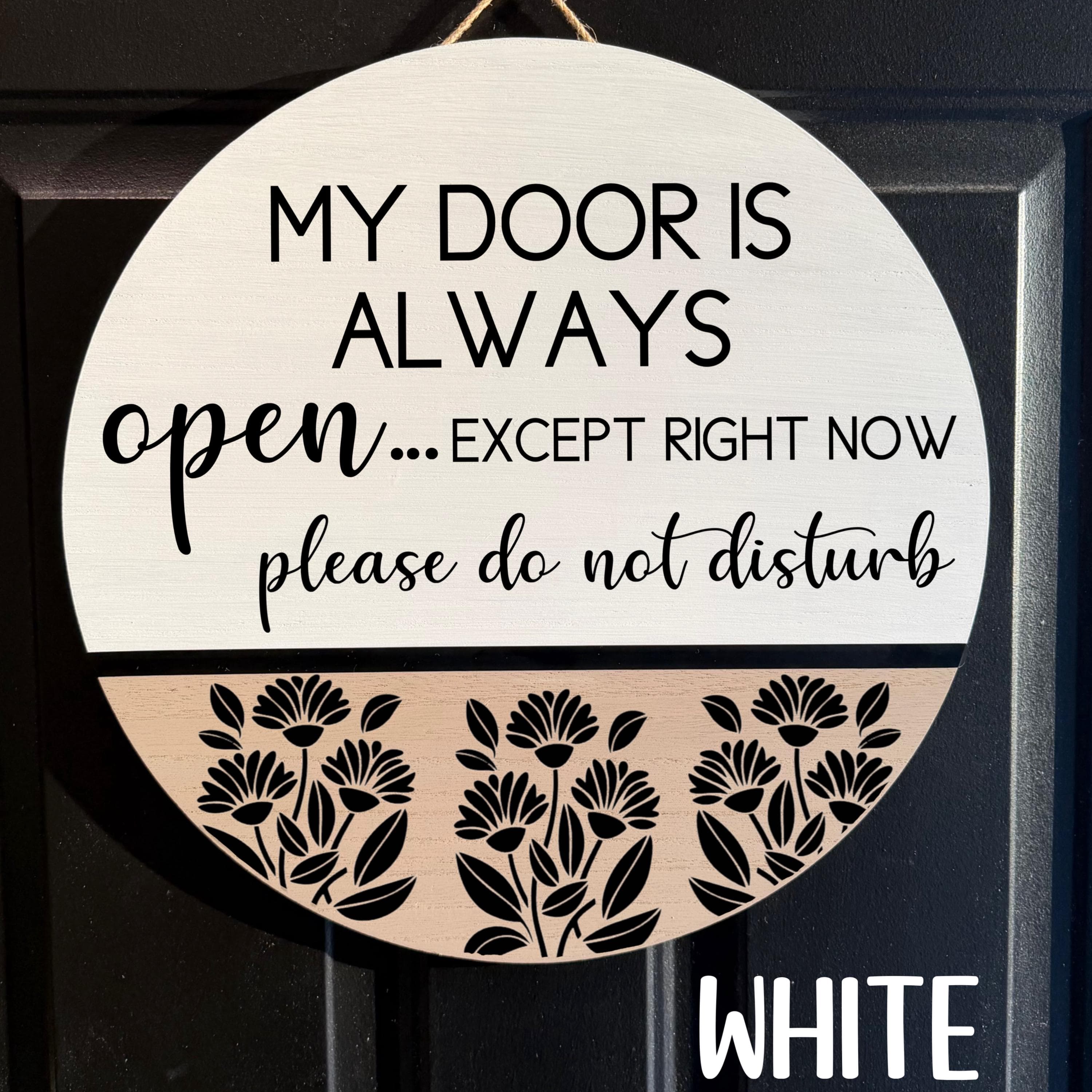 In a meeting sign, Custom door sign, reversible In Session sign, personalized office door hanger, hanging wall decor,