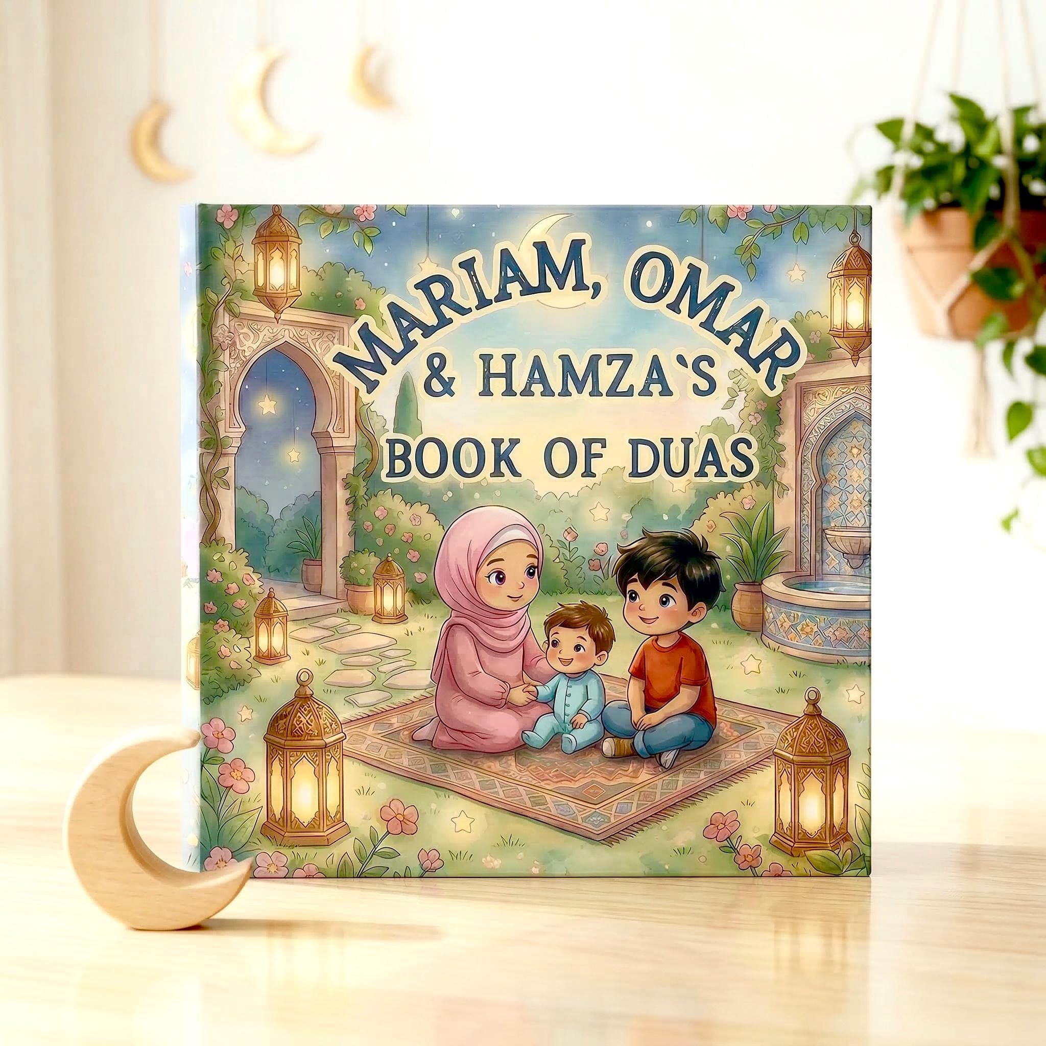 Personalized Book of Duas For Kids, Quran and sunnah duas for kids, Muslim children gifts, Ramadan and Eid Gifts for Kids