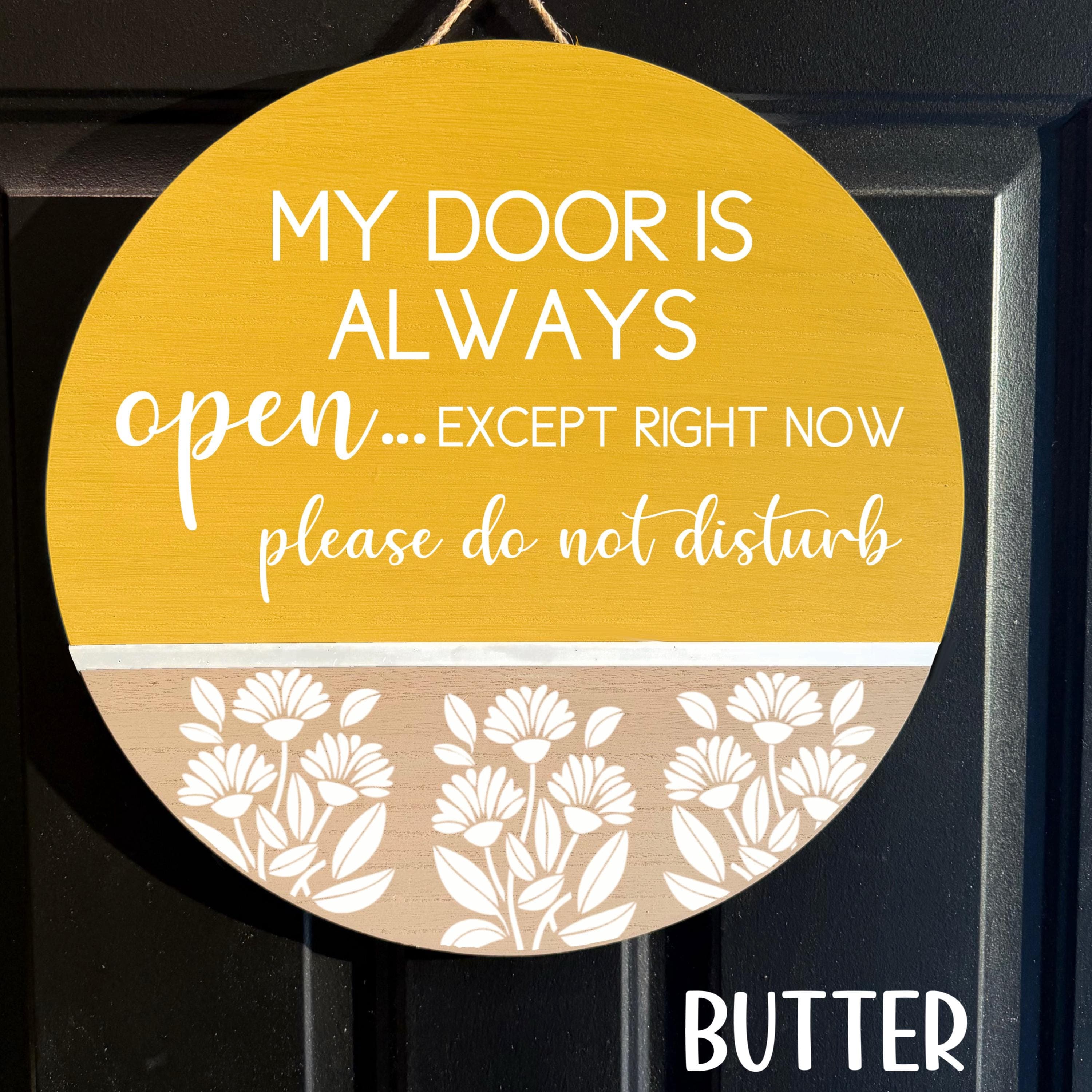 Do not disturb office door sign,  a meeting door hanger, Custom door sign, reversible In Session sign, personalized office door hanger,