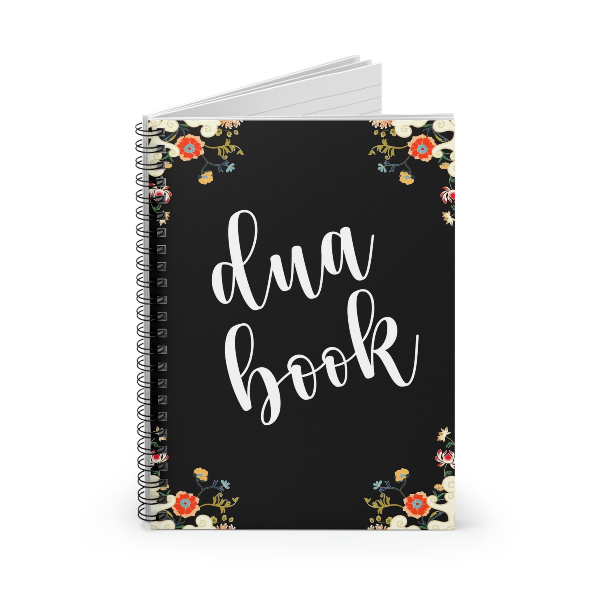 Dua book, Umrah Gift, Ramadan Gift, Eid Gift for women, Black floral dua journal, Islamic Gifts, Hajj gifts for women, soft cover notebook - image 4