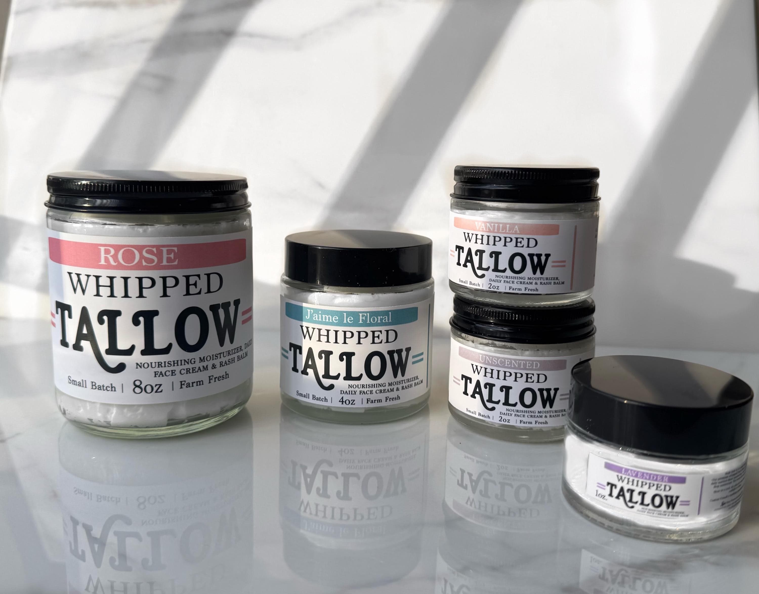 Halal Whipped Tallow Balm Moisturizer, beef tallow cream in unscented & lavender, natural skin care moisturizer, Grassfed halal tallow, - image 5