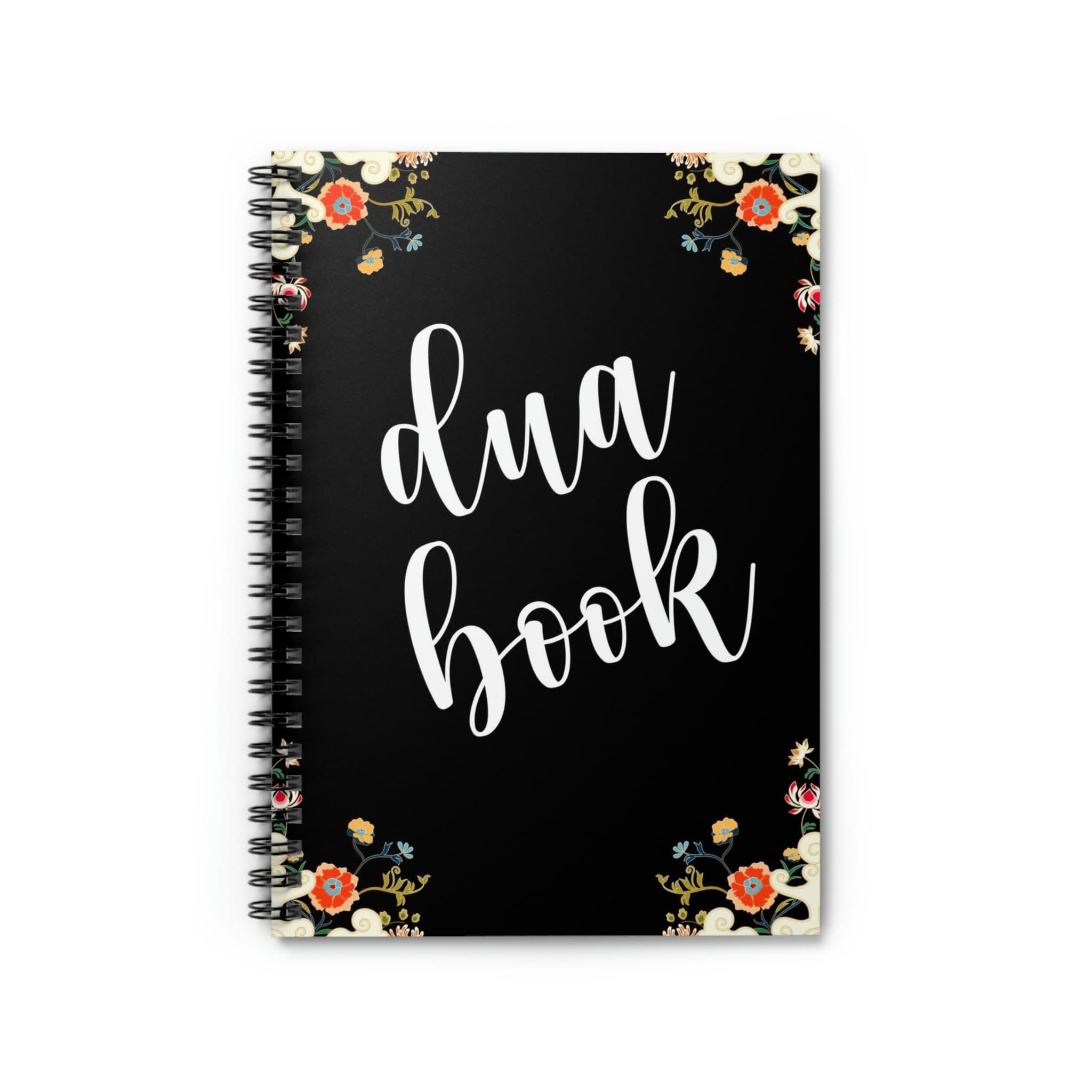 Dua book, Umrah Gift, Ramadan Gift, Eid Gift for women, Black floral dua journal, Islamic Gifts, Hajj gifts for women, soft cover notebook - image 3
