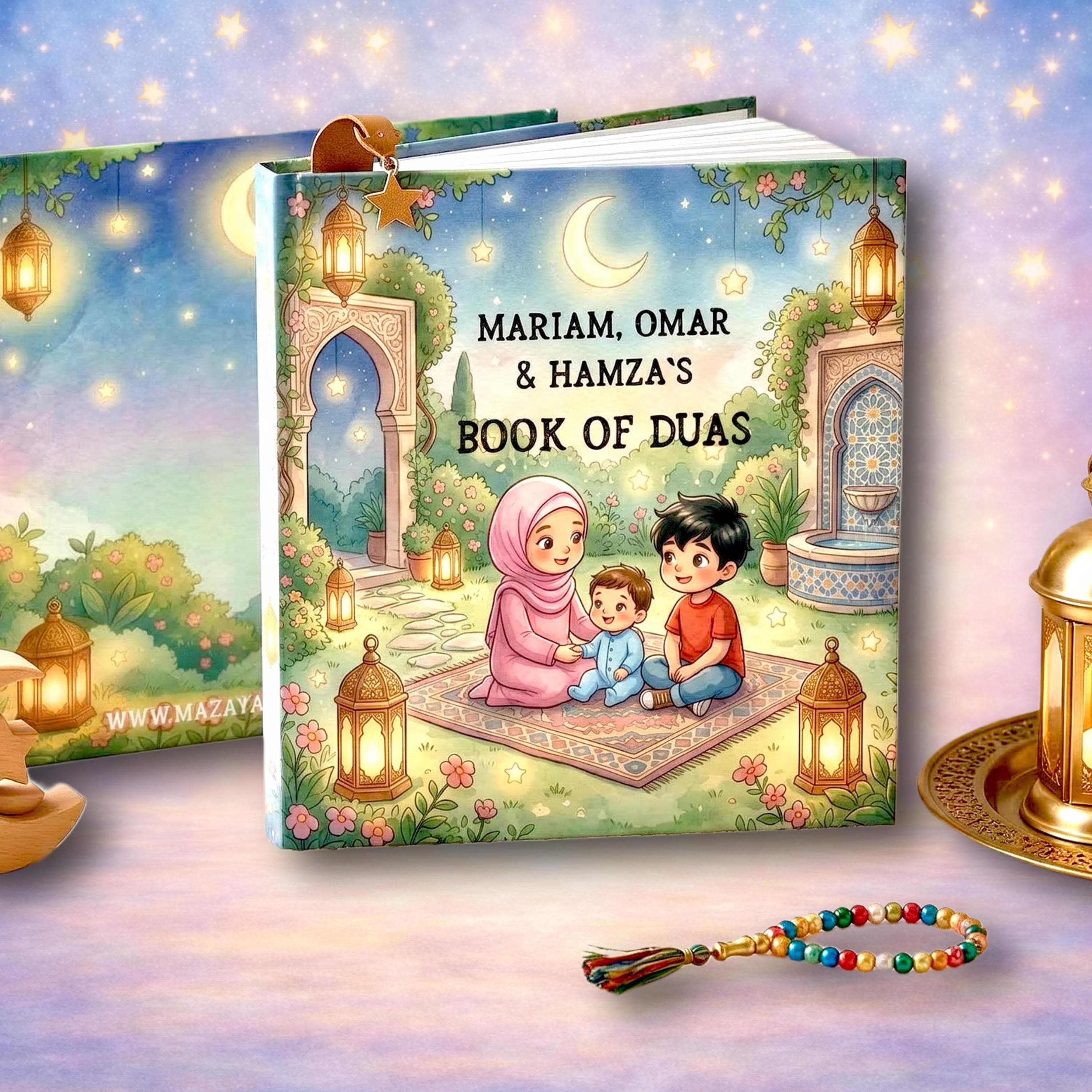 Personalized Book of Duas For Kids, Quran and sunnah duas for kids, Muslim children gifts, Ramadan and Eid Gifts for Kids - image 3