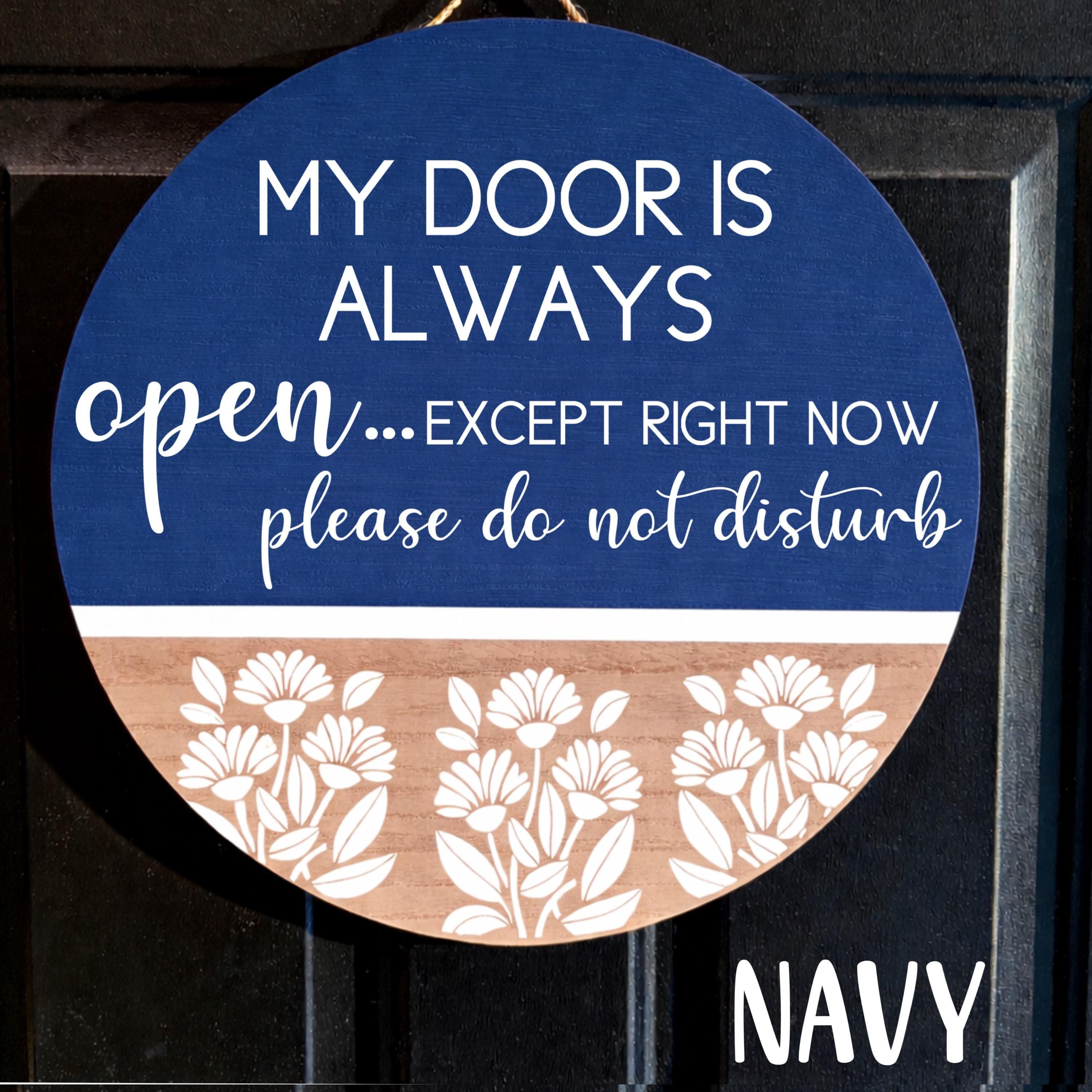 Do not disturb office door sign,  a meeting door hanger, Custom door sign, reversible In Session sign, personalized office door hanger, - image 4