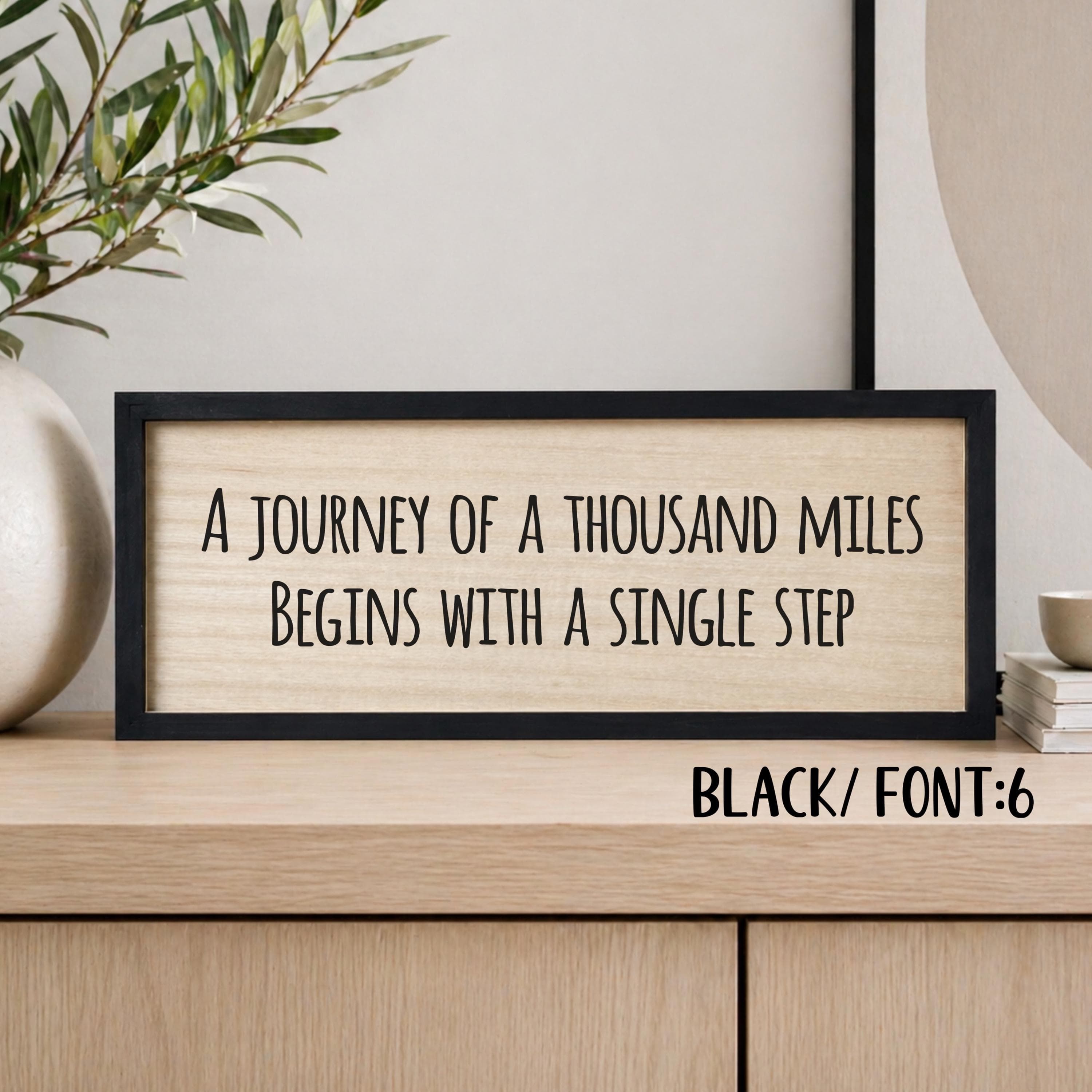 Custom Quote Wooden Sign, Personalized Text Sign - image 4