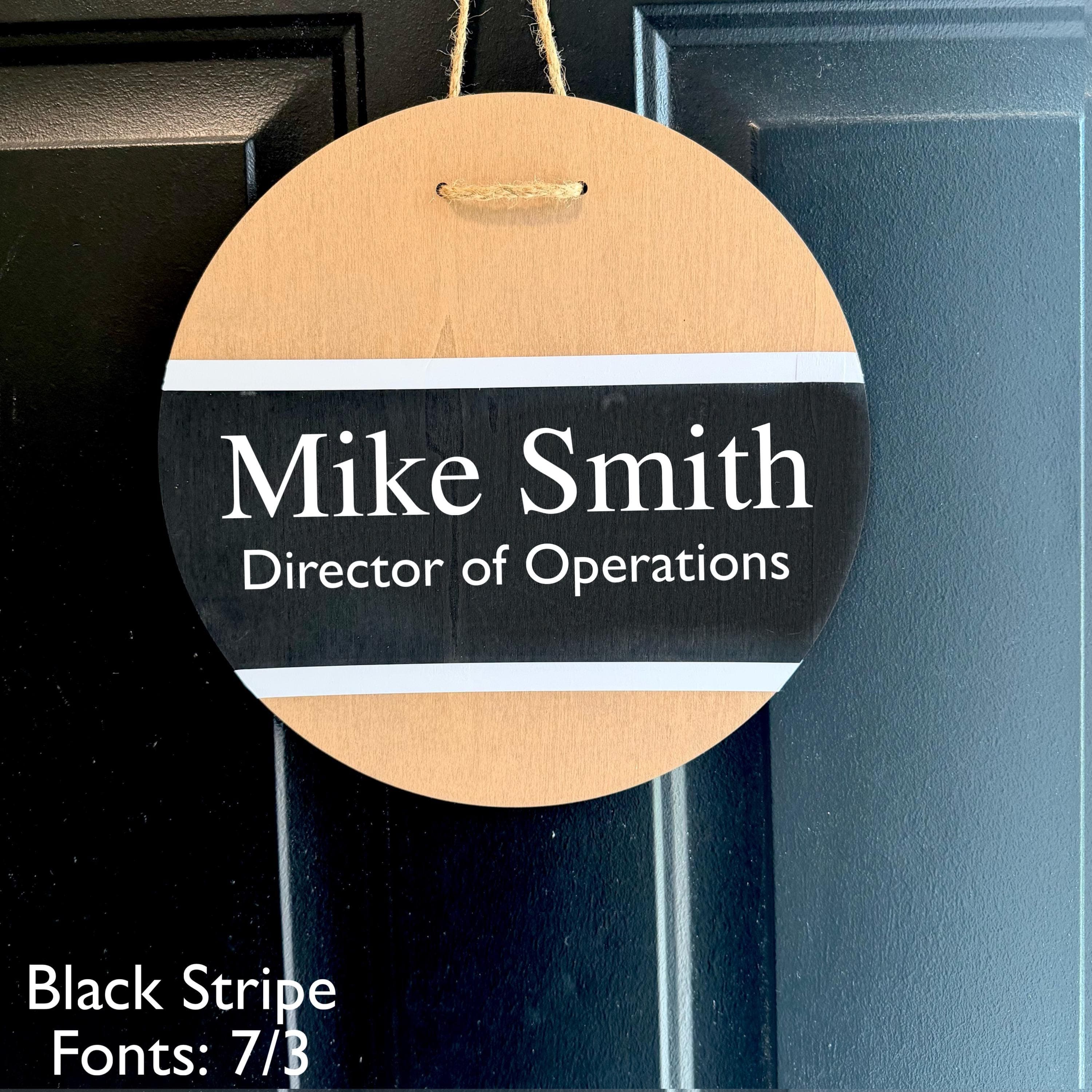 Custom office door sign, In session Door hanger, do not disturb personalized door hanger, Custom Quote Sign, Wooden hanging reversible sign - image 5