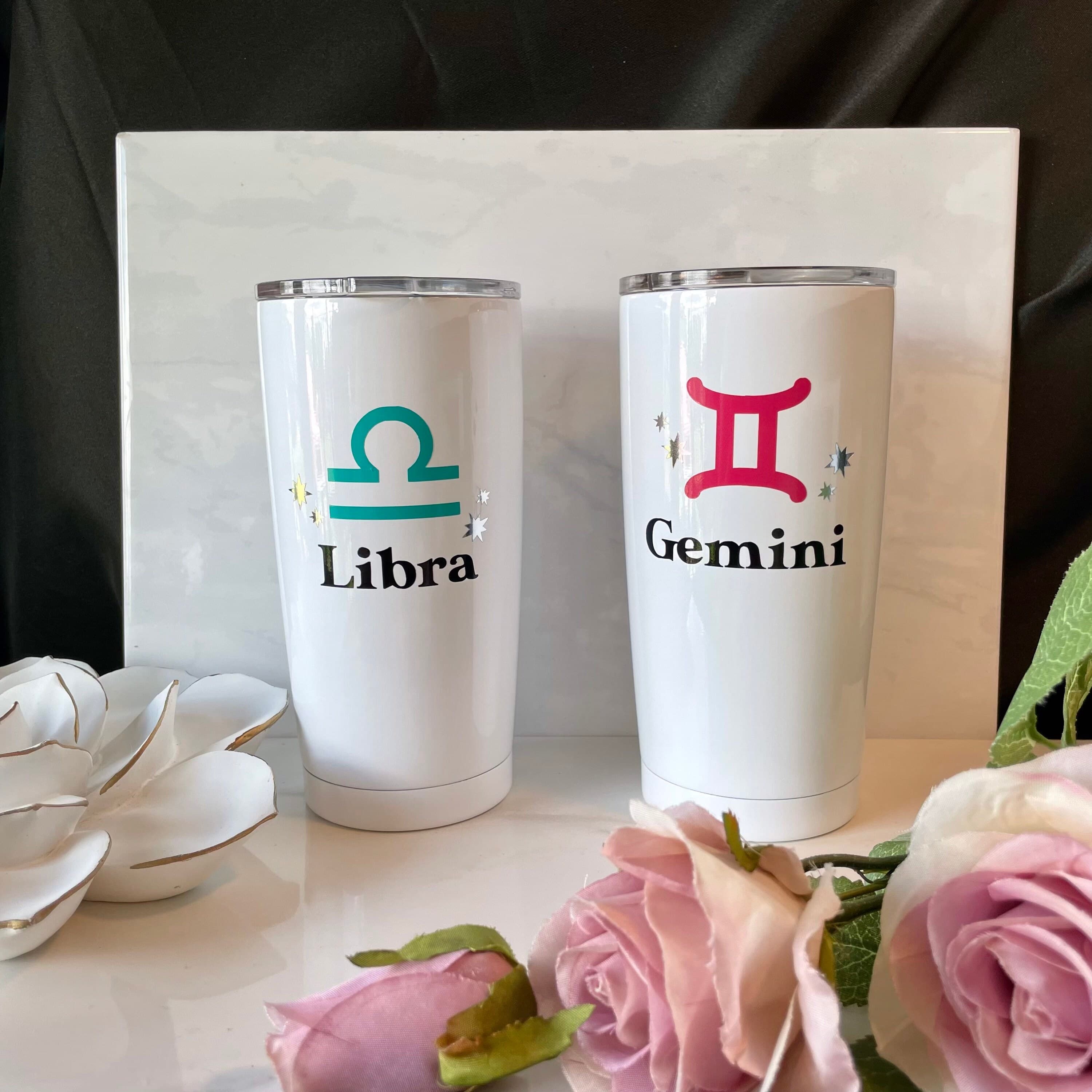 Star Sign gift, Zodiac sign coffee Tumbler, birthday gift, custom coffee tumbler, zodiac sign, Christmas gift, Gemini, Libra, Virgo, Scorpio - image 3