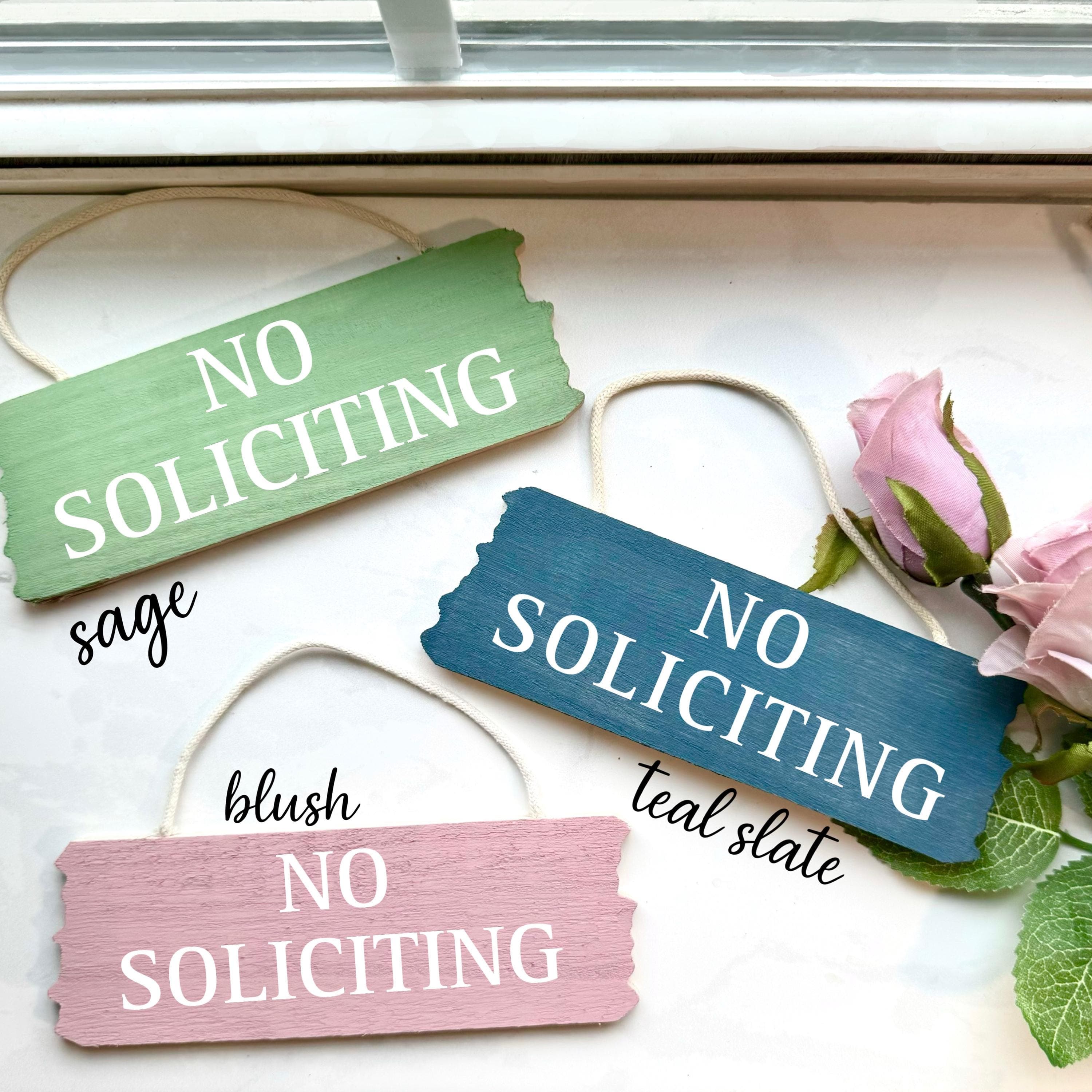 No Soliciting Sign, Custom Mini No soliciting Sign, funny no soliciting, small rustic wood sign, small hanging wood sign