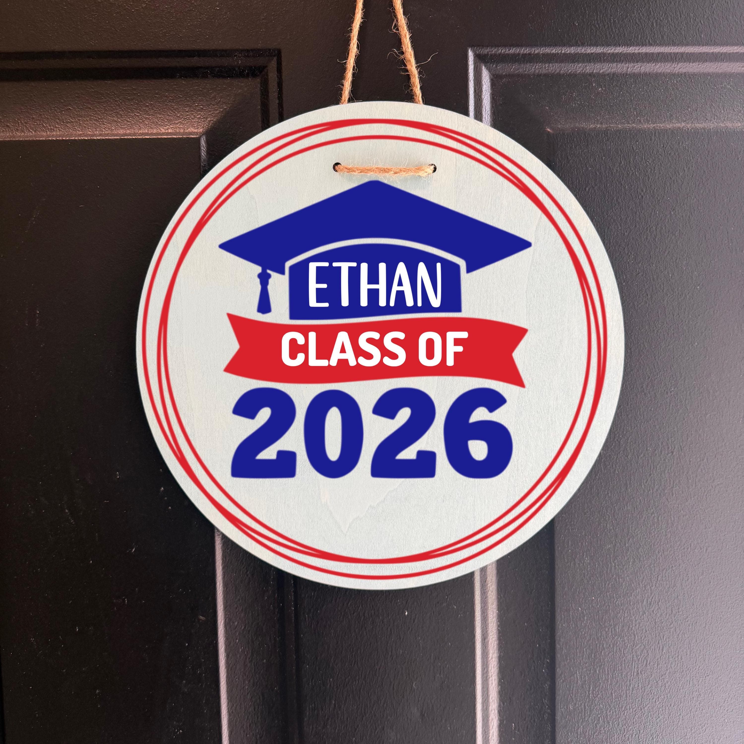 Class of 2026 Graduation Door Decor, Personalized Graduation Door hanger, Custom Graduation sign