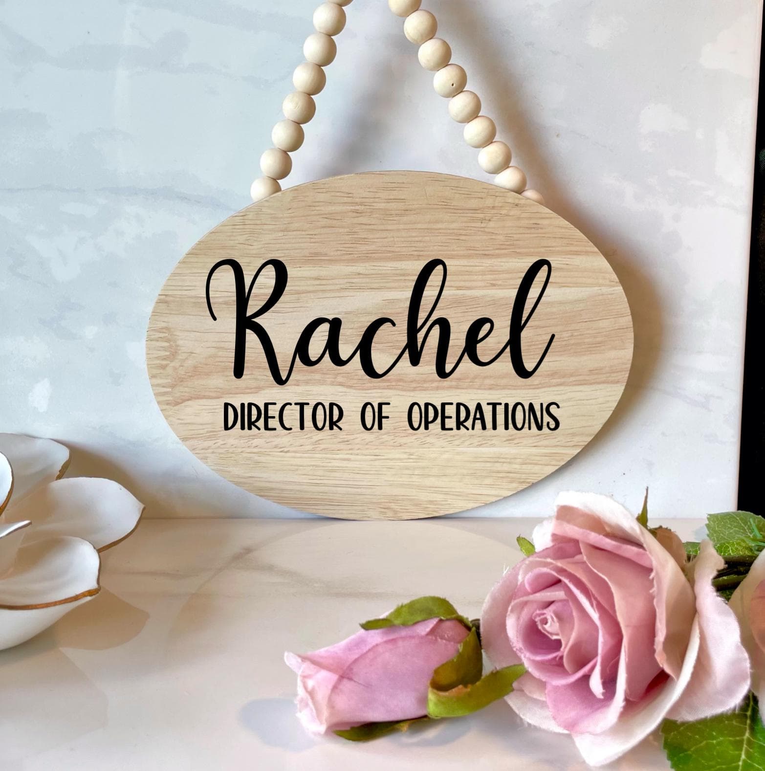 Hanging Custom sign, reversible sign, personalized sign, door hanger wall decor home wall decor, double sided custom quote sign, small oval